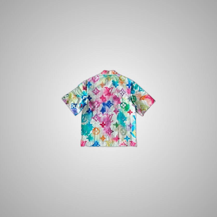 Louis Vuitton LOUIS VUITTON MULTICOLOR WATERCOLOR MONOGRAM BUTTON UP SHIRT Size US M / EU 48-50 / 2 - 2 Thumbnail