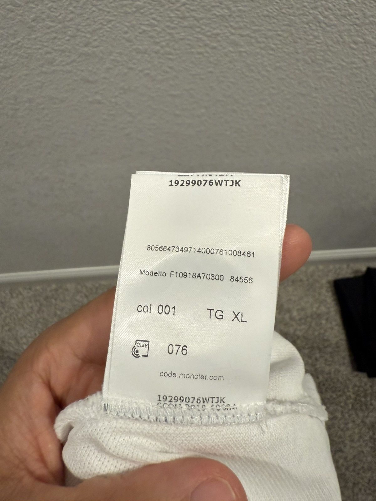 Moncler Moncler White Polo Size US XL / EU 56 / 4 - 5 Thumbnail