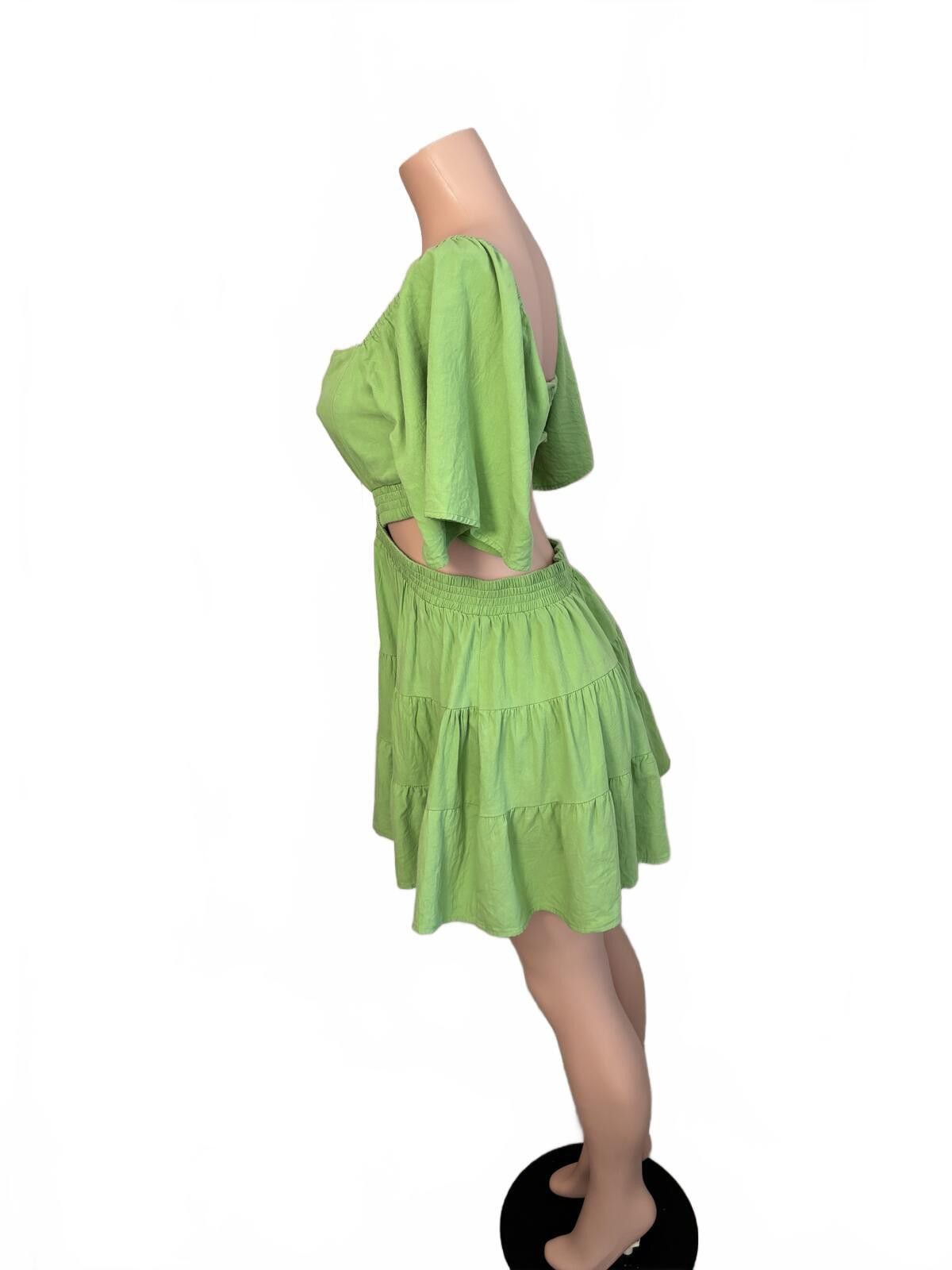 Other Shy Velvet Boho Cutout Dress Festival Western Cowgirl Large. Size L / US 10 / IT 46 - 3 Thumbnail