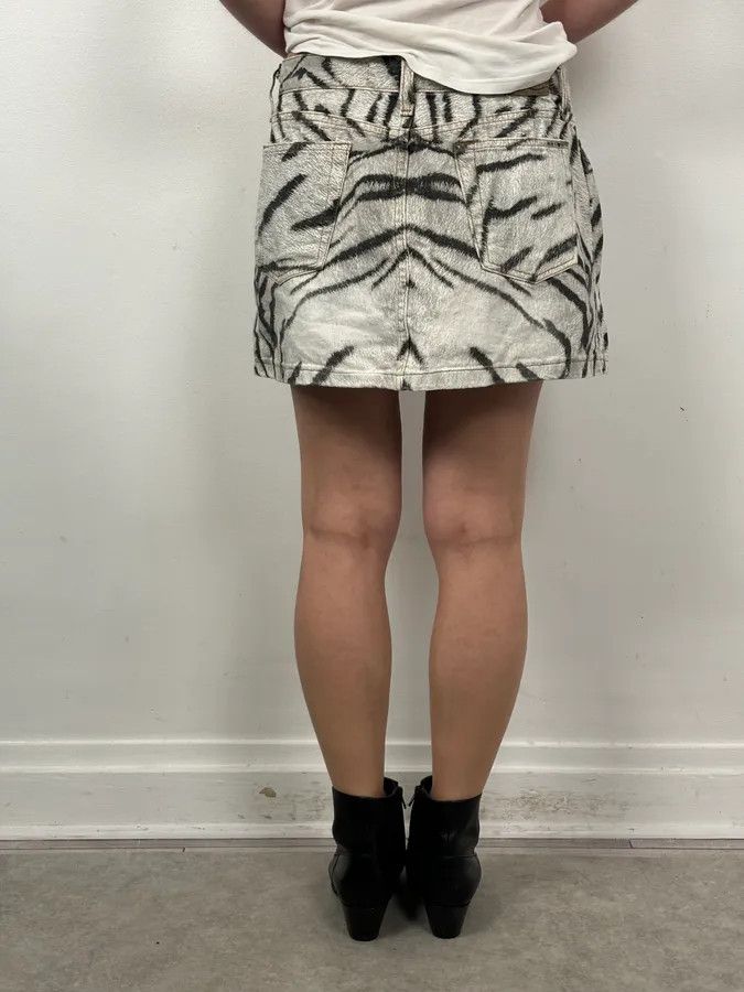 Just Cavalli SS2002 Cavalli White & Black Savage Zebra Skirt Size 29" - 3 Thumbnail