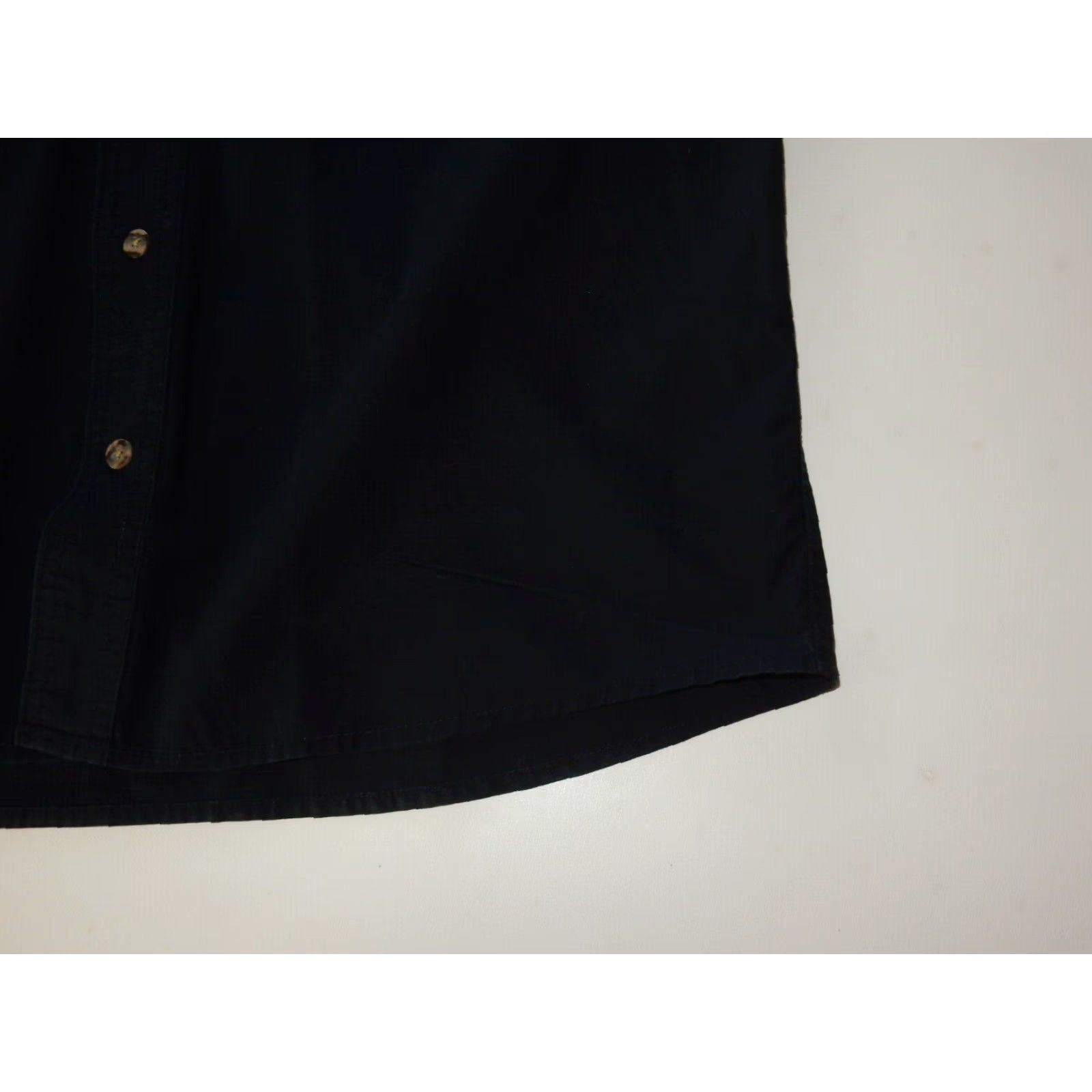 Eddie Bauer Eddie Bauer Men's Short Sleeve Button Front Shirt Black Size M Size US M / EU 48-50 / 2 - 2 Thumbnail