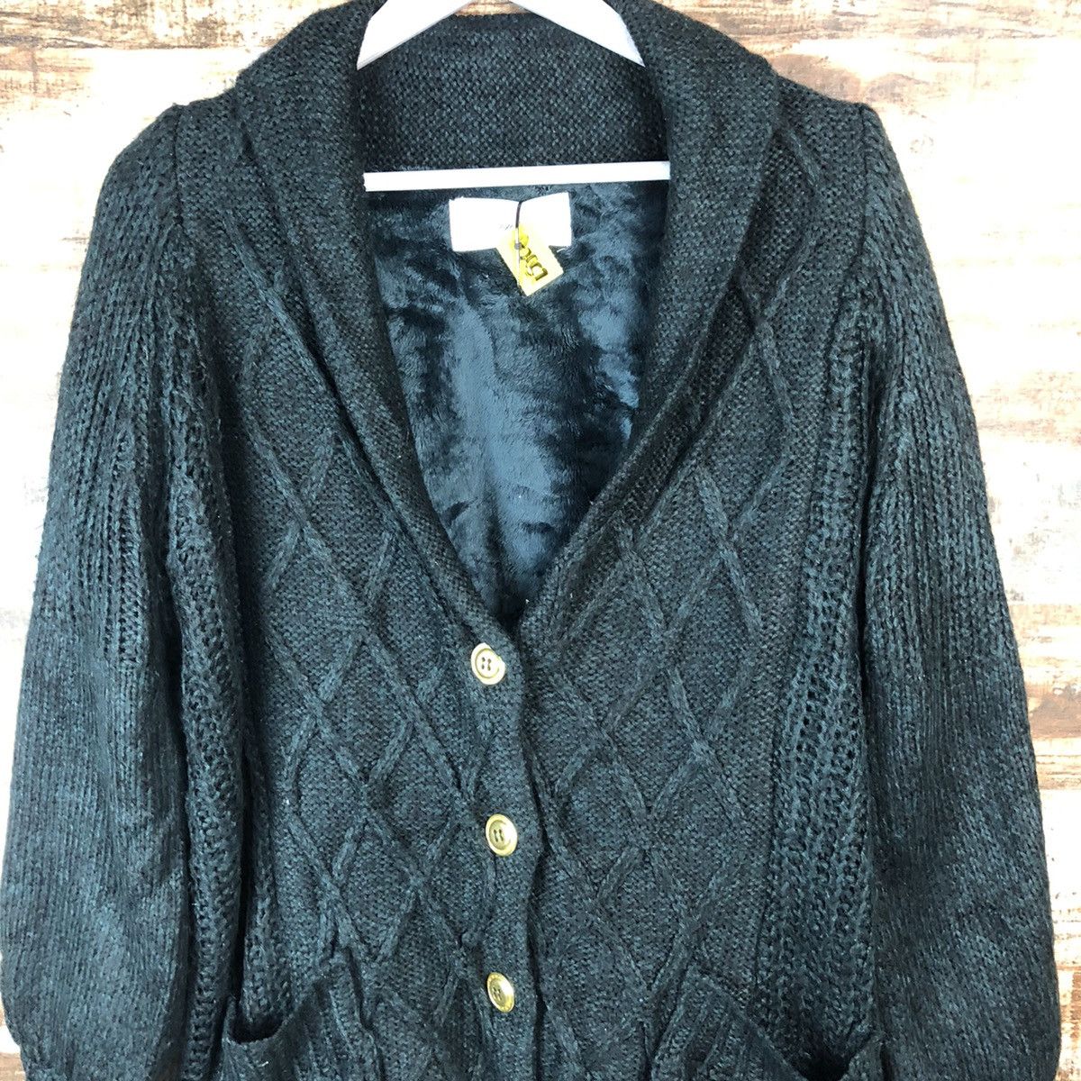 Vintage Page Boy Green Cardigan Knitwear #A2057 Size XL / US 12-14 / IT 48-50 - 5 Thumbnail