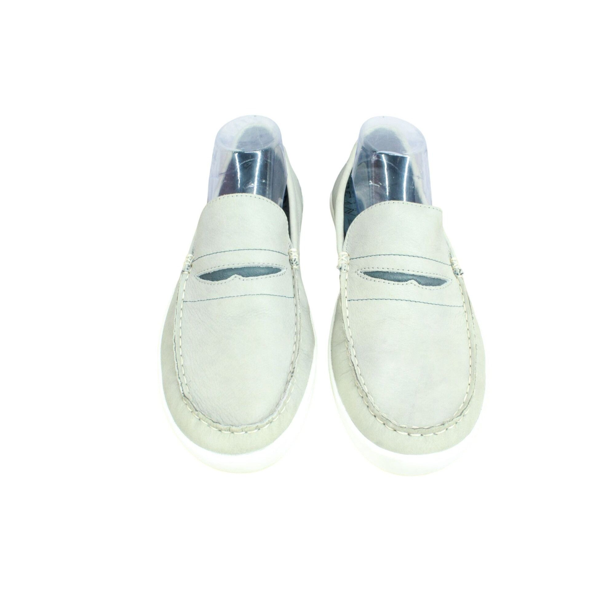 L.L. Bean LL Bean Mountainville Men's Gray Leather Slip-On Penny Loafe Size US 11 / EU 44 - 4 Thumbnail