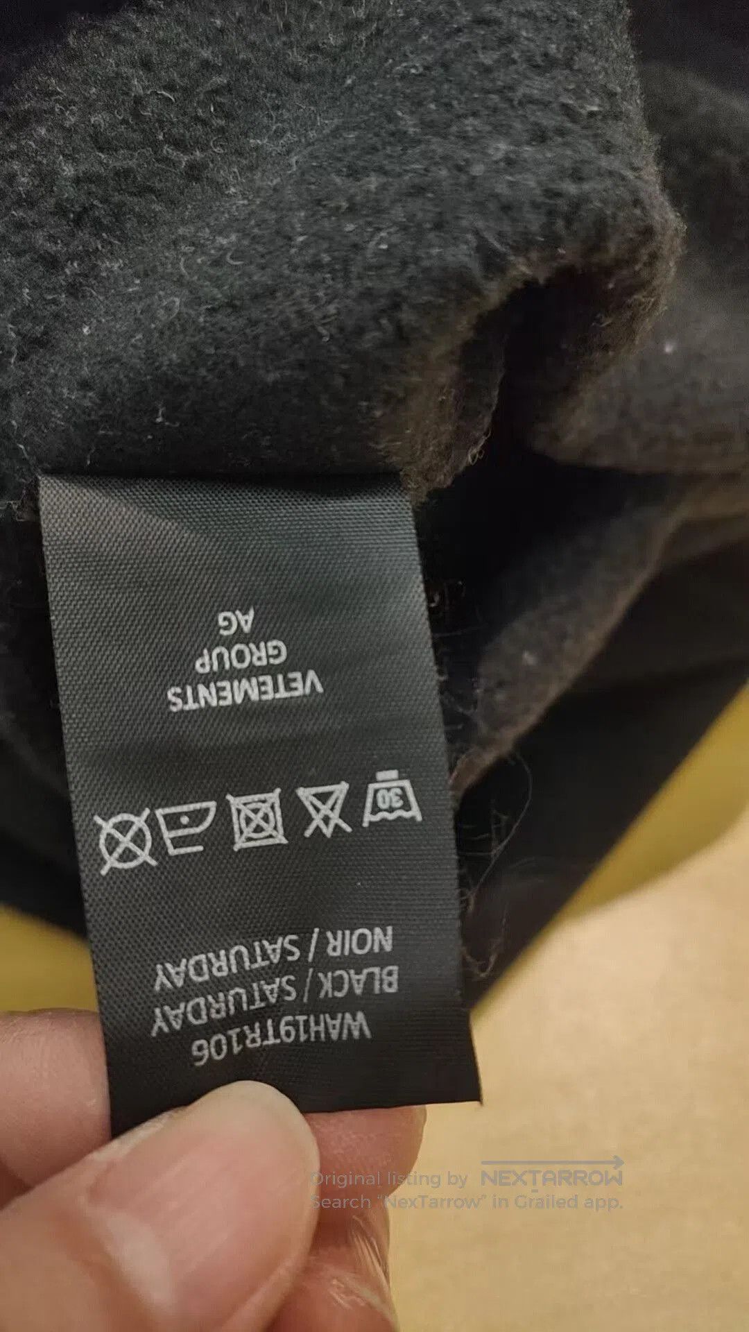 Vetements vetements Saturday hoodie in black. Size US S / EU 44-46 / 1 - 5 Thumbnail