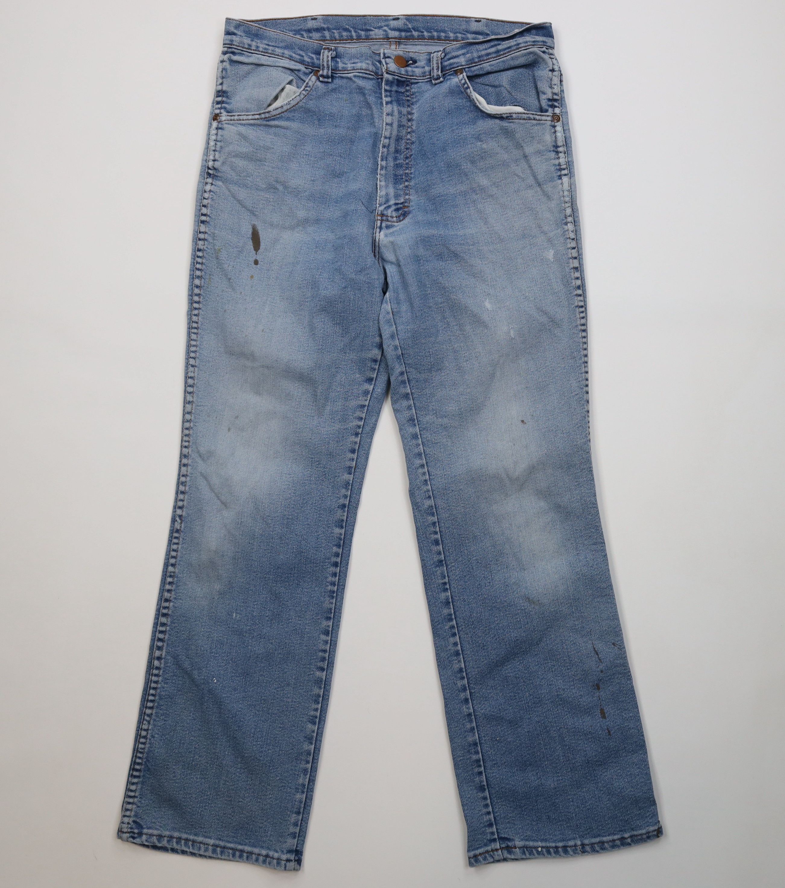 Vintage Vintage 70s Streetwear Flared Wide Leg Denim Jeans USA Size US 32 / EU 48 - 1 Thumbnail