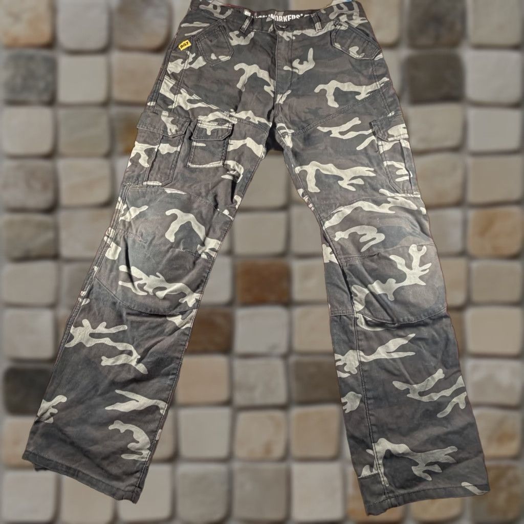 Vintage BILT Iron Workers Pants Mens 36 Camo Motorcycle Biker ...