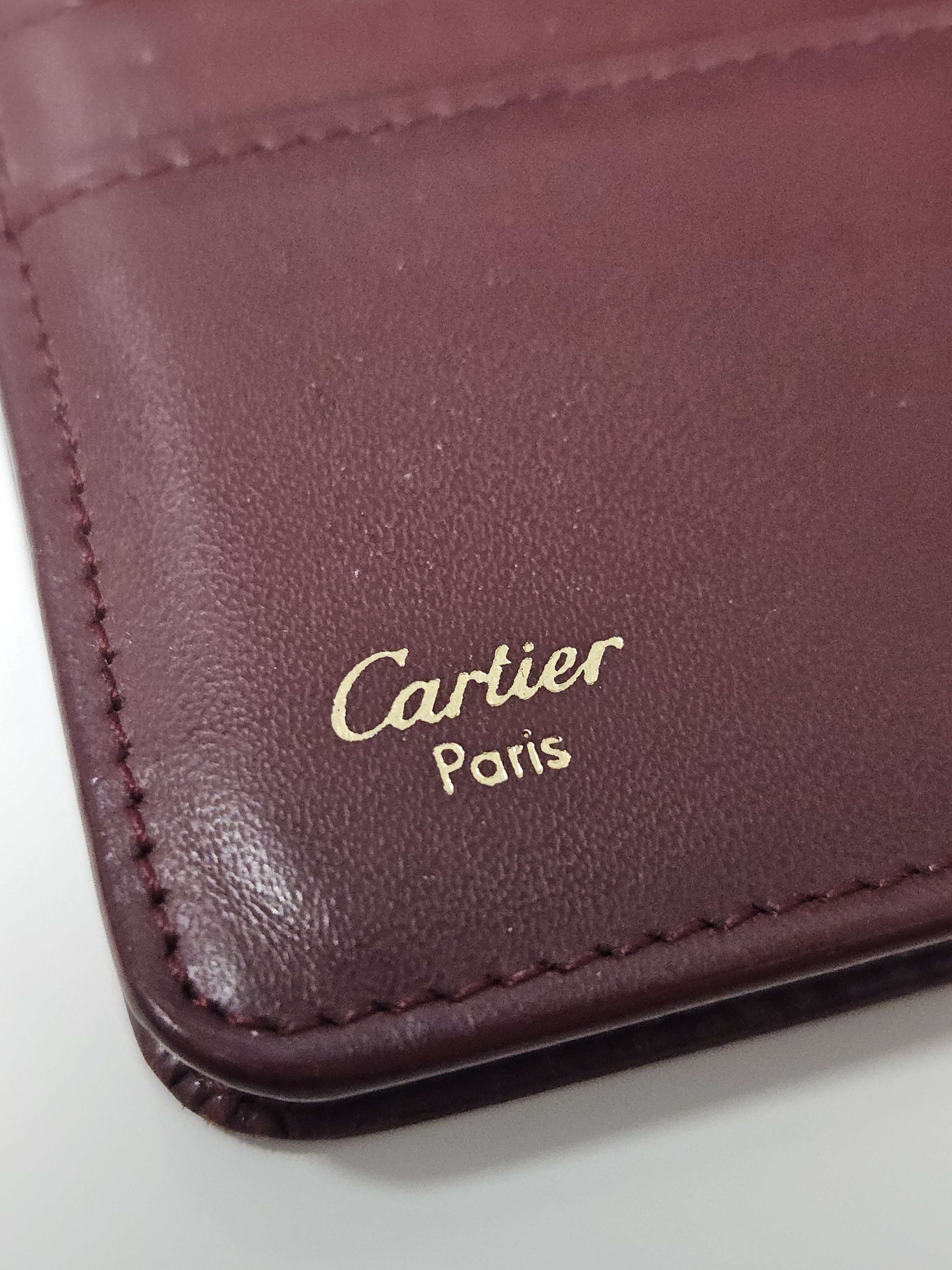 Cartier Cartier Long Wallet - Burgundy Leather Size ONE SIZE - 2 Thumbnail