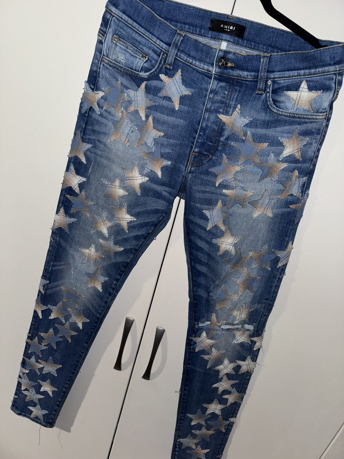 Amiri AMIRI “CHEMIST” MONOGRAM STAR JEANS Size US 33 - 2 Thumbnail