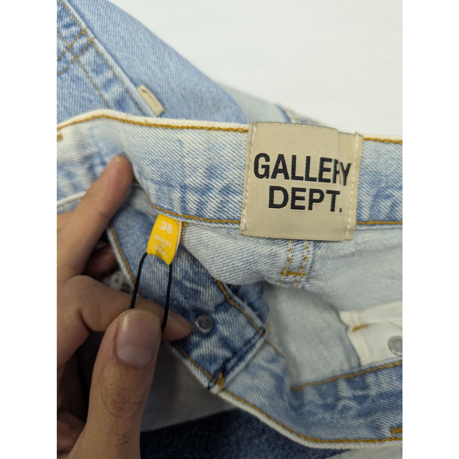 Gallery Dept. o1rshd1 Size: 38W x 33L / Two Face Ventura Denim Jeans Blue Size US 38 / EU 54 - 18 Thumbnail