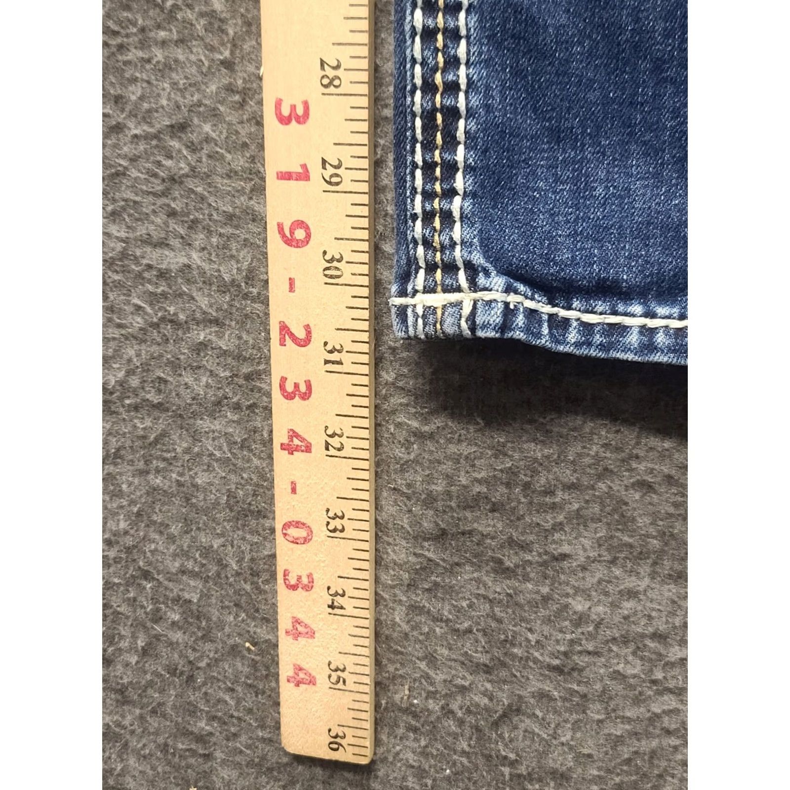 Vintage Rock Revival Jeans Womens 25x31 Betty Easy Skinny Fit Ankle Cut Low Rise Stretch Denim Blue 5-Pocket Size 42" / US 20 - 7 Thumbnail