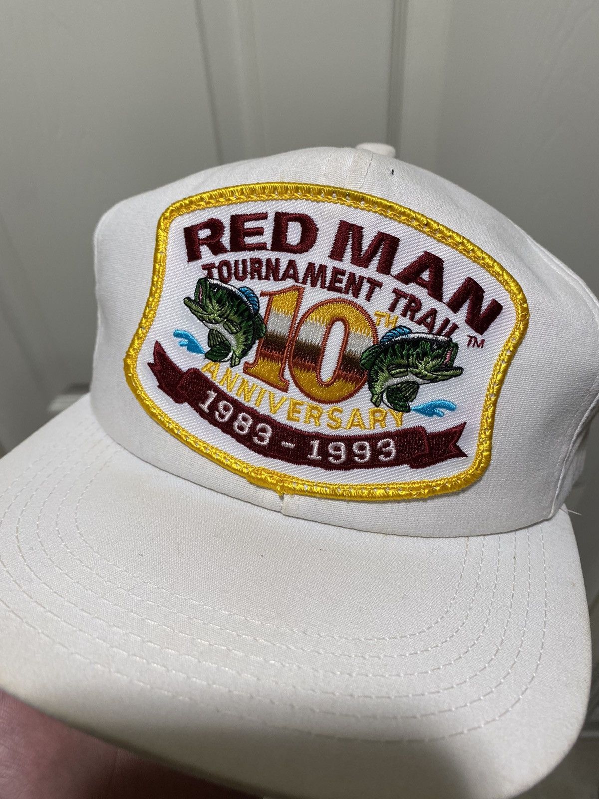 Vintage Vintage 1993 Red Man Tobacco Trucker Hat Snapback Size ONE SIZE - 2 Thumbnail