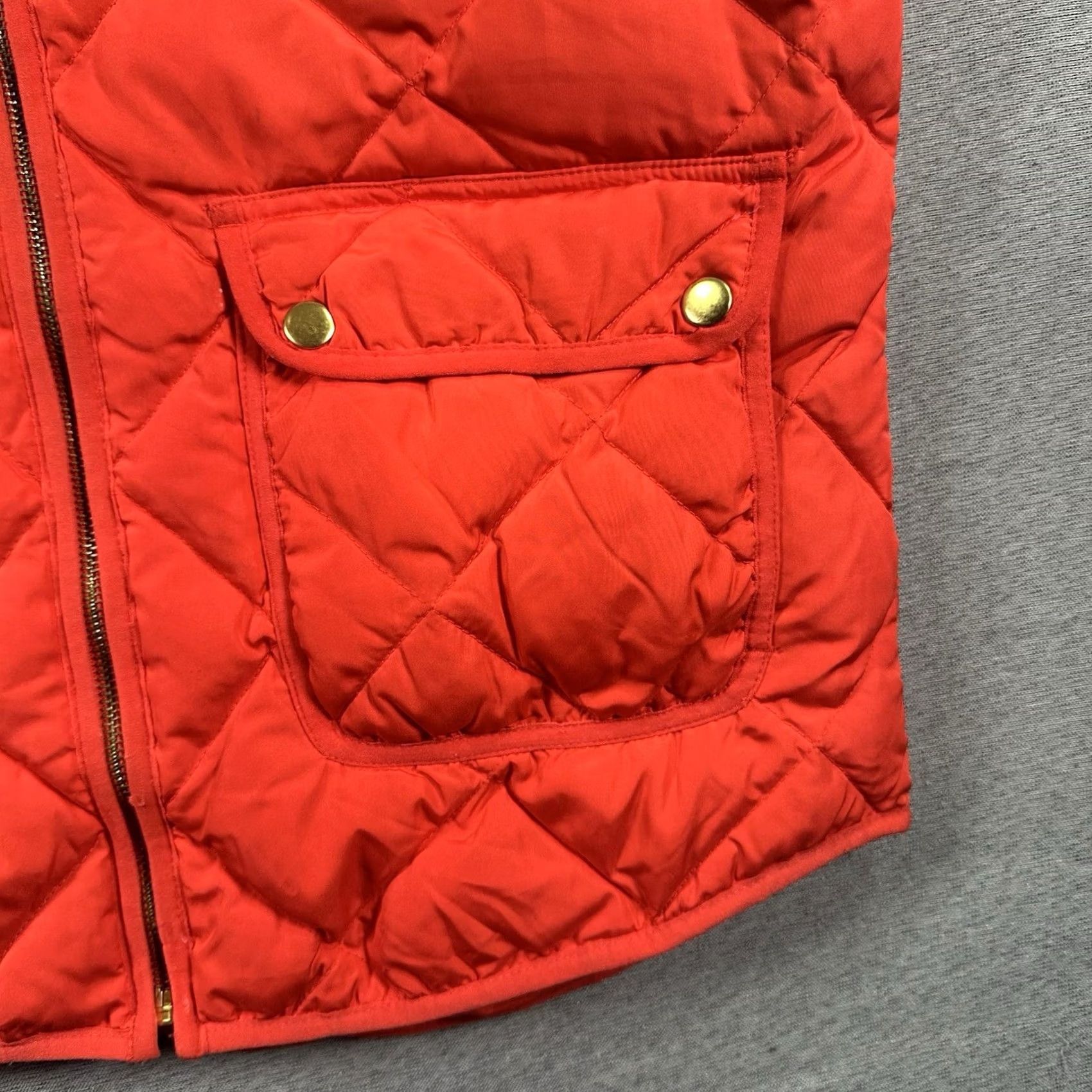 Vintage Woolrich Vest Quilted Puffer Red L Down Zip Womens Size L / US 10 / IT 46 - 7 Thumbnail