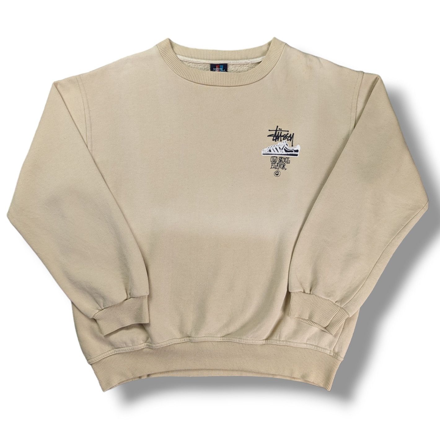 Stussy × Vintage Vintage 90s Stussy Old Skool Flavour Sweatshirt 