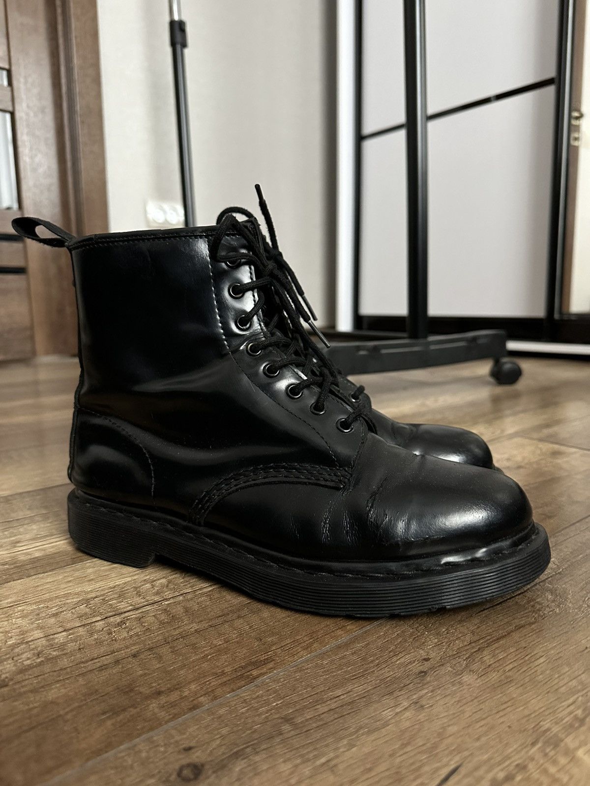 Dr. Martens Dr Martens Black Leather Boots High Top Size US 10 / EU 43 - 1 Thumbnail