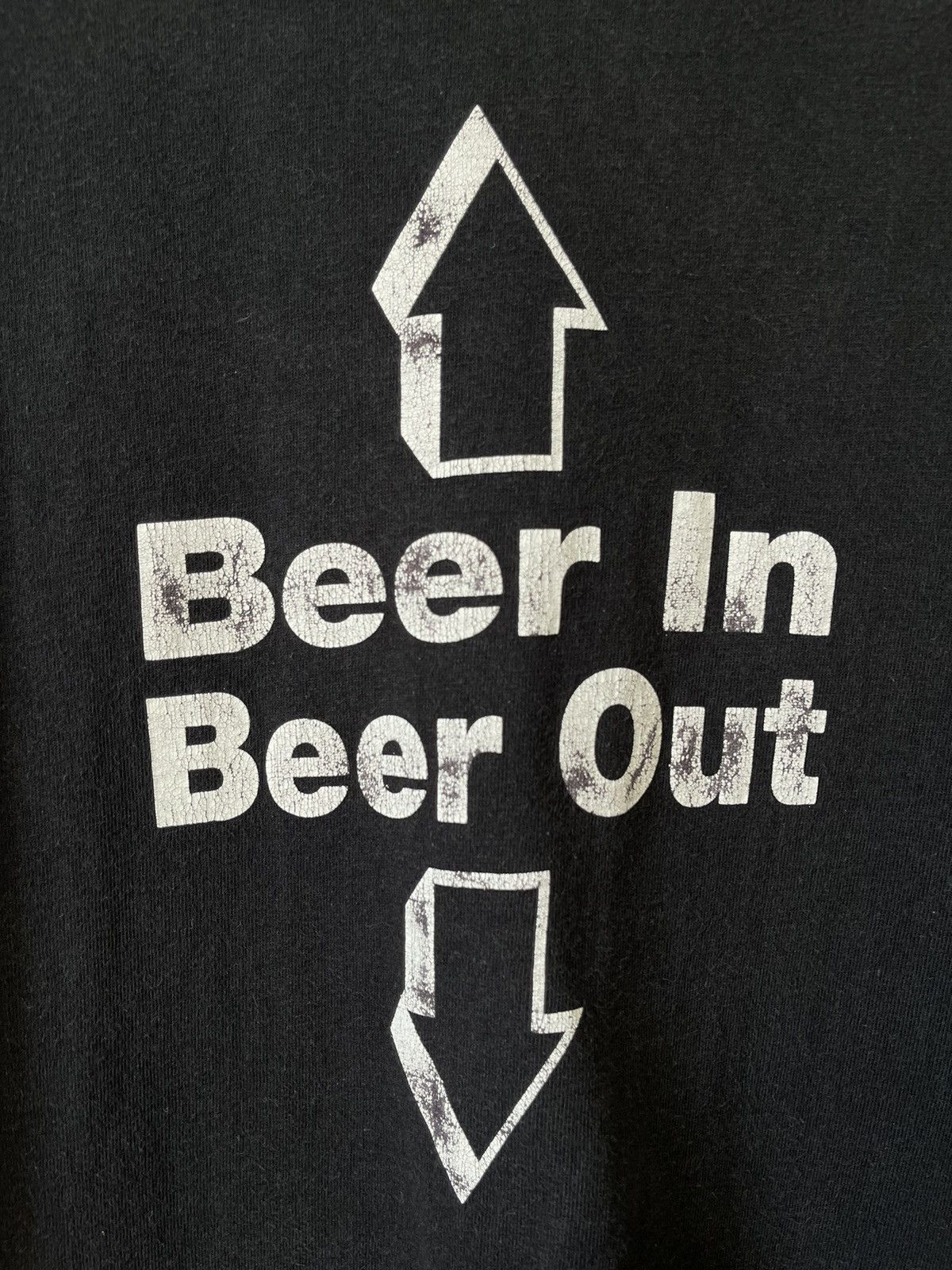 Vintage crazy vintage 90s humor beer alcohol funny graphic tee shirt Size US M / EU 48-50 / 2 - 5 Thumbnail