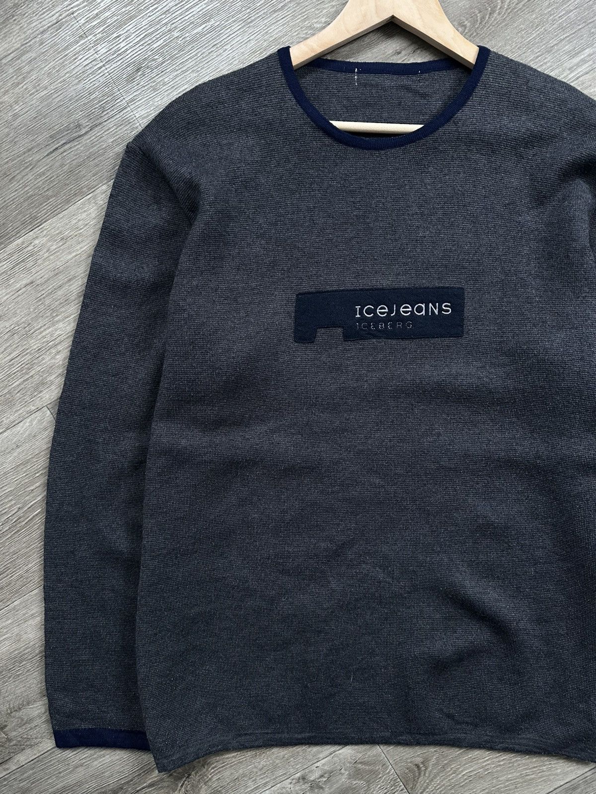 Iceberg 🫧ICEBERG WOOL SWEATERS ICE JEANS MADE IN ITALY Size US L / EU 52-54 / 3 - 4 Thumbnail