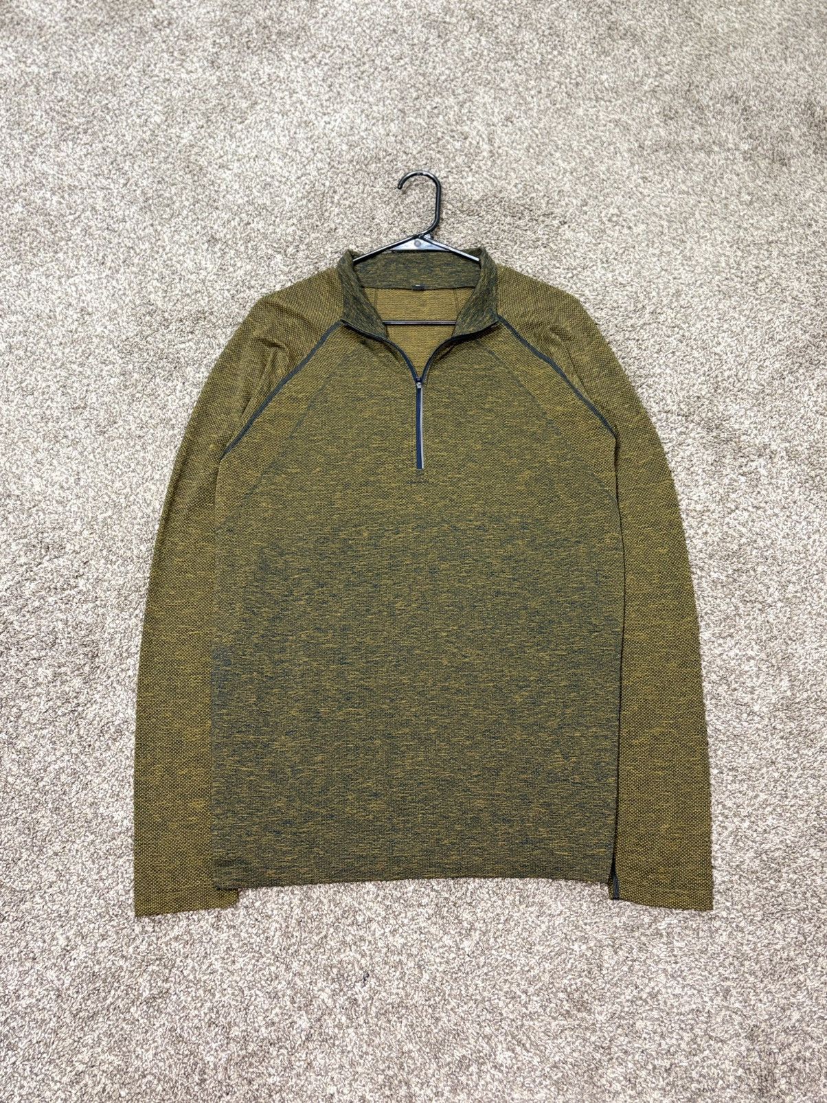 Lululemon Lululemon Mens L Tech Half Zip Long Sleeve Performance Brown Size US L / EU 52-54 / 3 - 1 Thumbnail