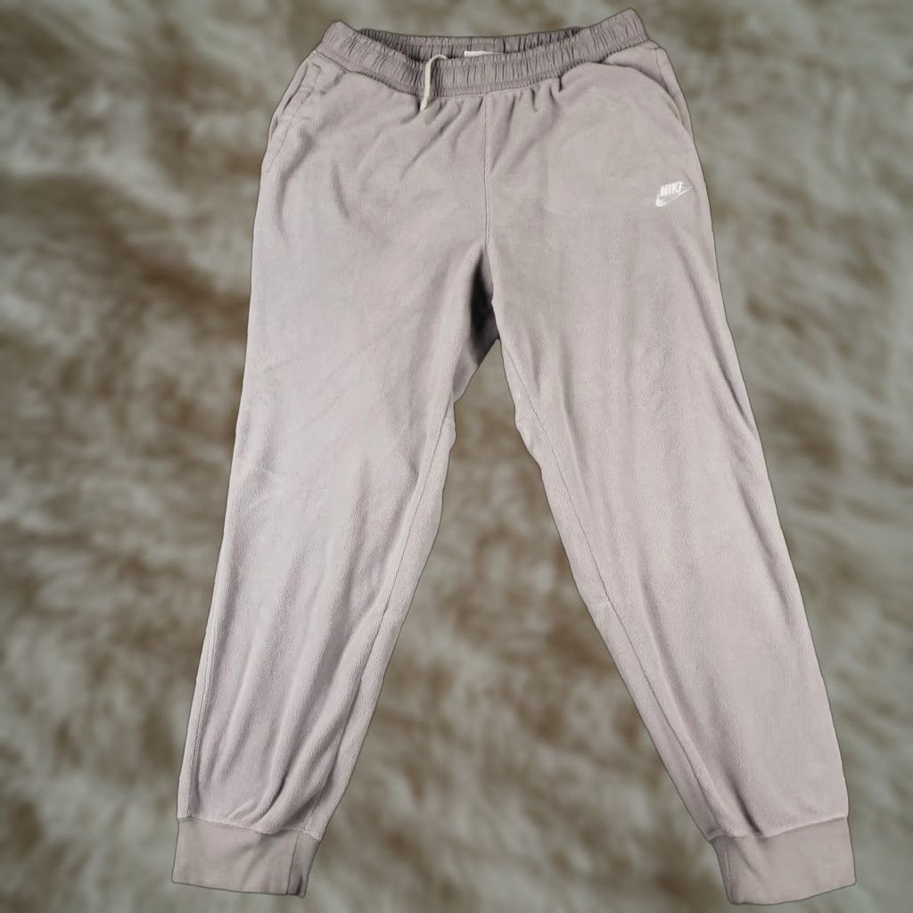 Nike Nike Pants Mens Large Gray Fleece Track Joggers Sweatpants Athletic Size US 33 - 1 Thumbnail