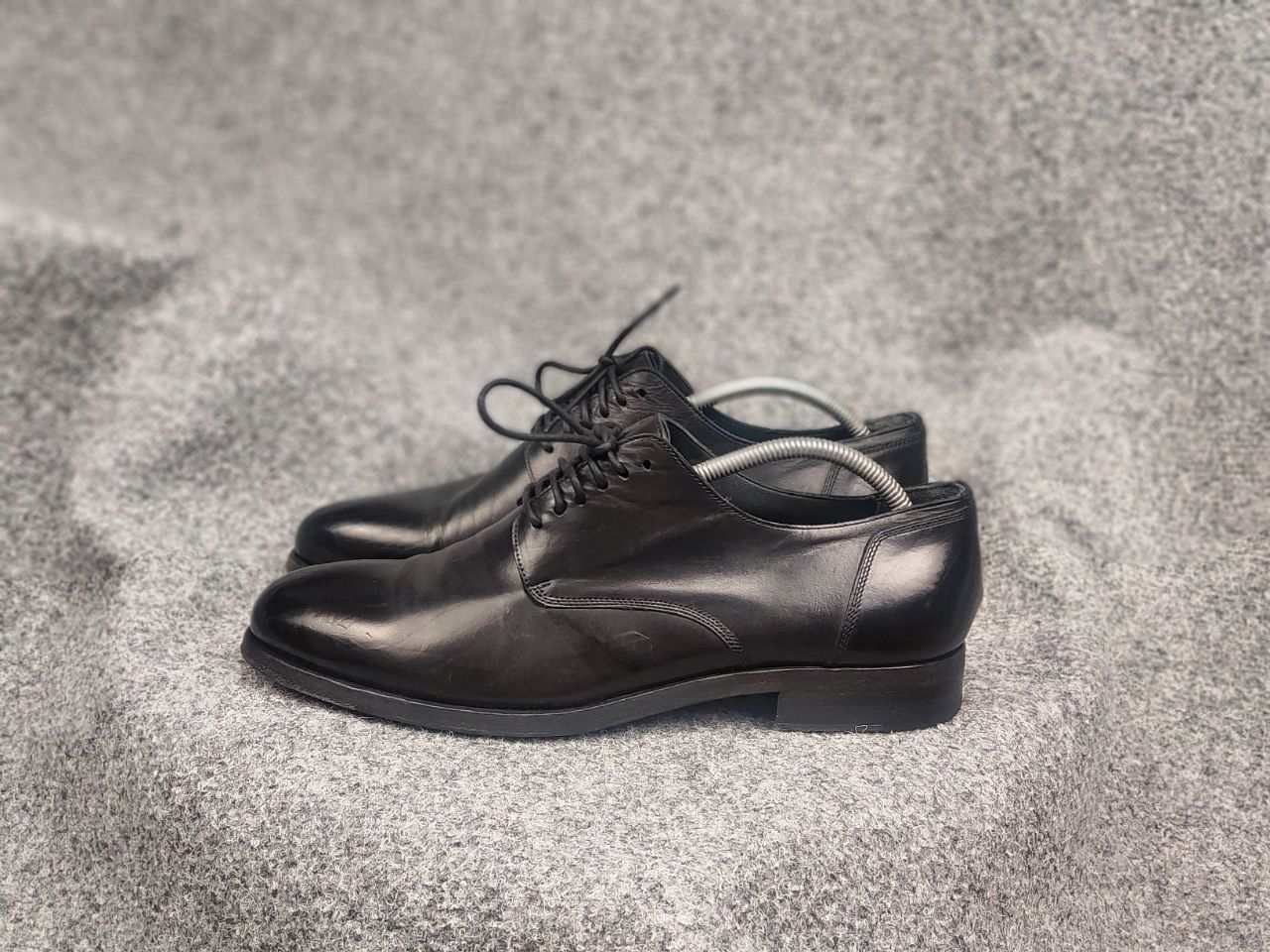 Pantanetti Pantanetti Design Black leather lace-up derby shoes Boots Size US 11 / EU 44 - 8 Thumbnail