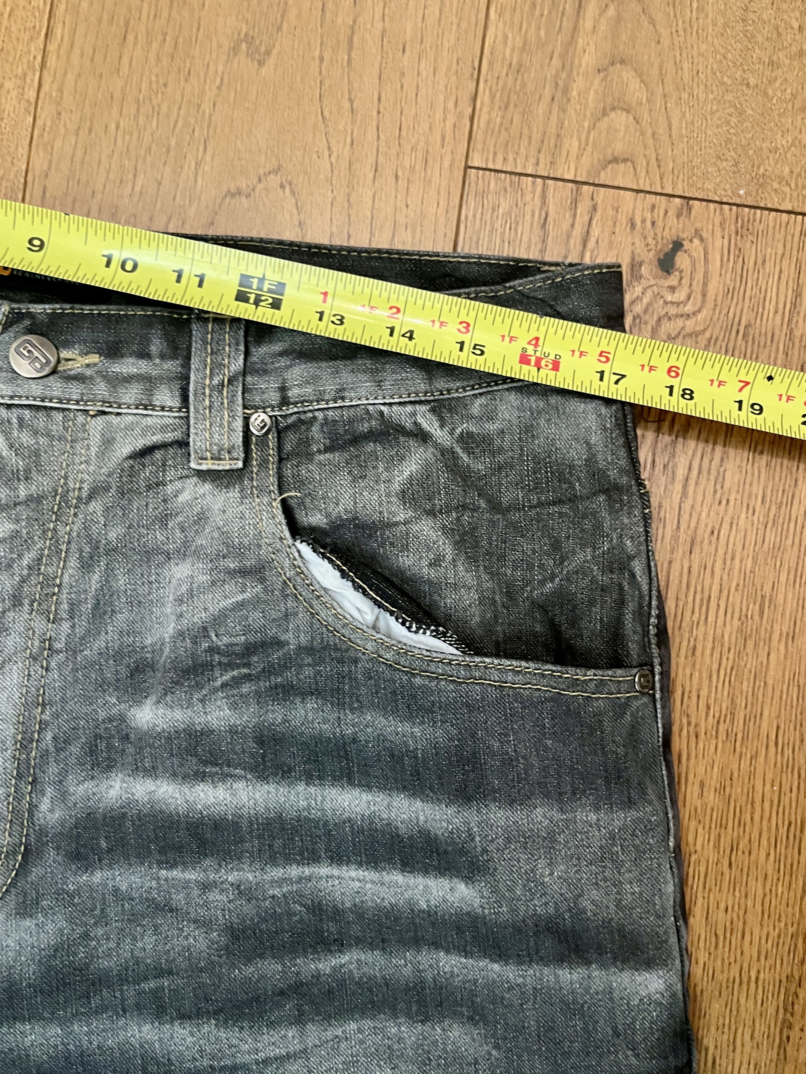 Vintage Vtg GodBody Y2K Wide Leg Baggy Lightning Wash Jeans Size US 34 / EU 50 - 10 Thumbnail