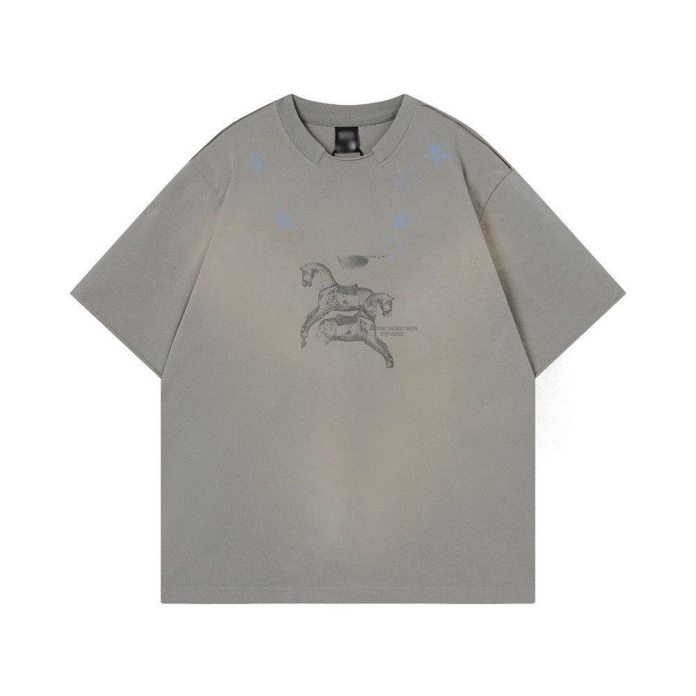 Japanese Brand Abstract Animal Horse Print Short-Sleeve T-Shirt Size US M / EU 48-50 / 2 - 1 Thumbnail