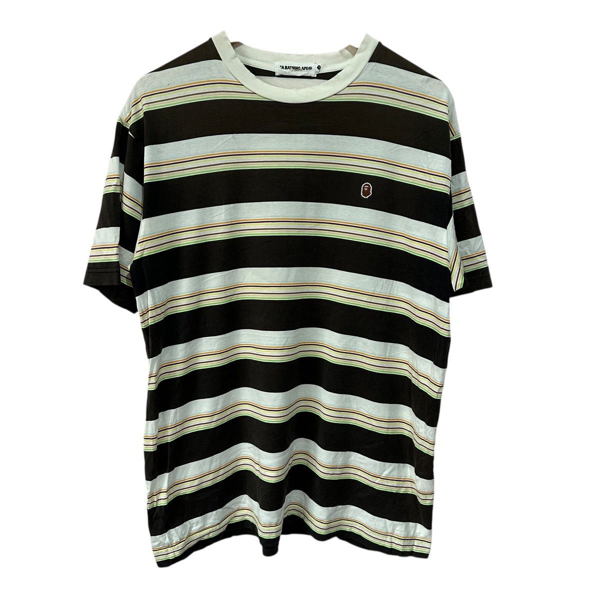 Vintage Early 2000s BAPE A Bathing Ape Striped Tee NIGO Era