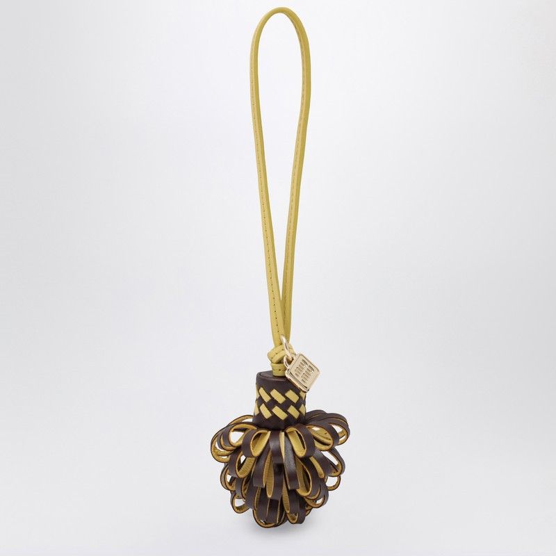 Miu Miu Miu Miu Brown/Yellow Nappa Trick Size ONE SIZE - 1 Thumbnail