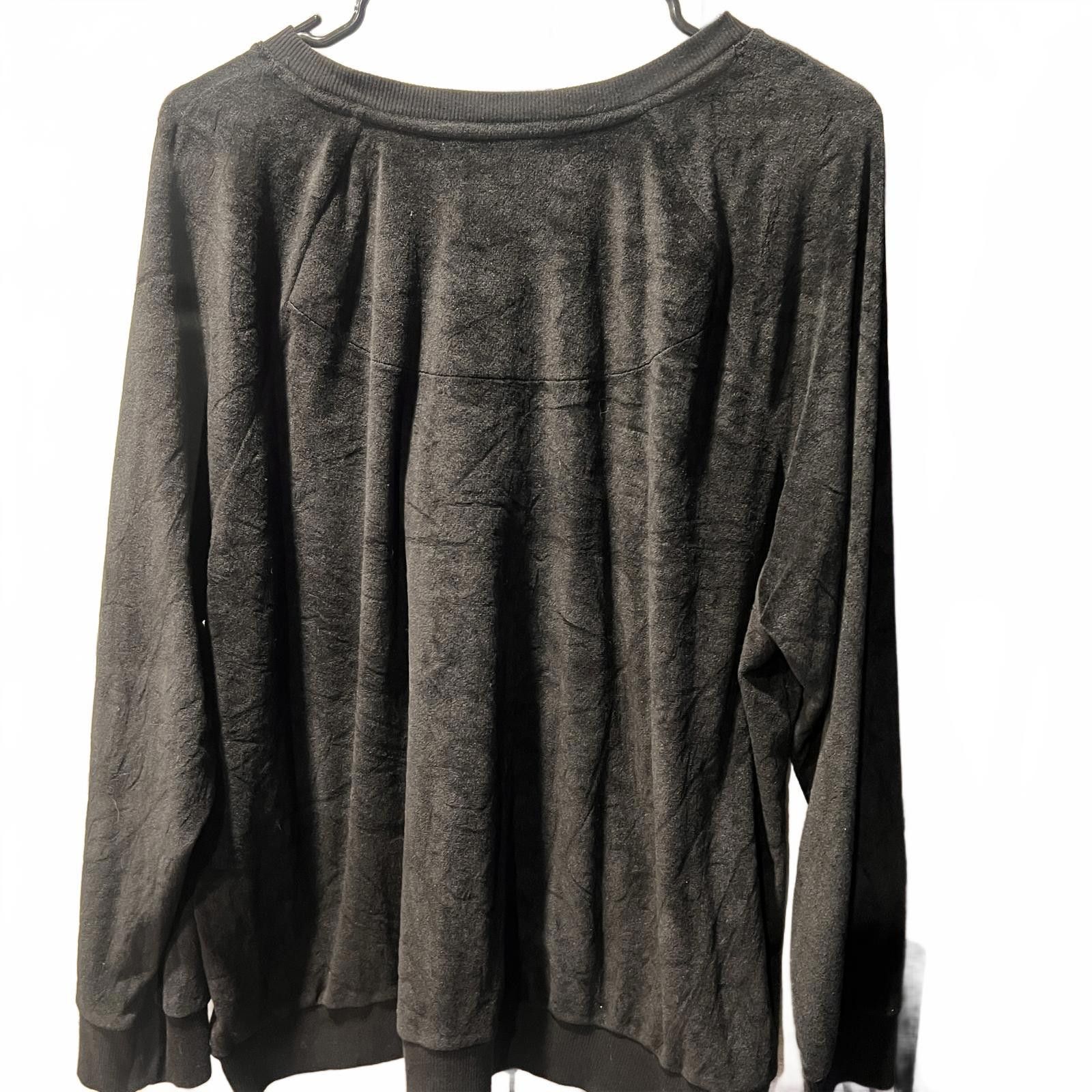 Unknown London Woman's Black Long Sleeve Sweatshirt Size 3XL / US 20-22 - 4 Thumbnail