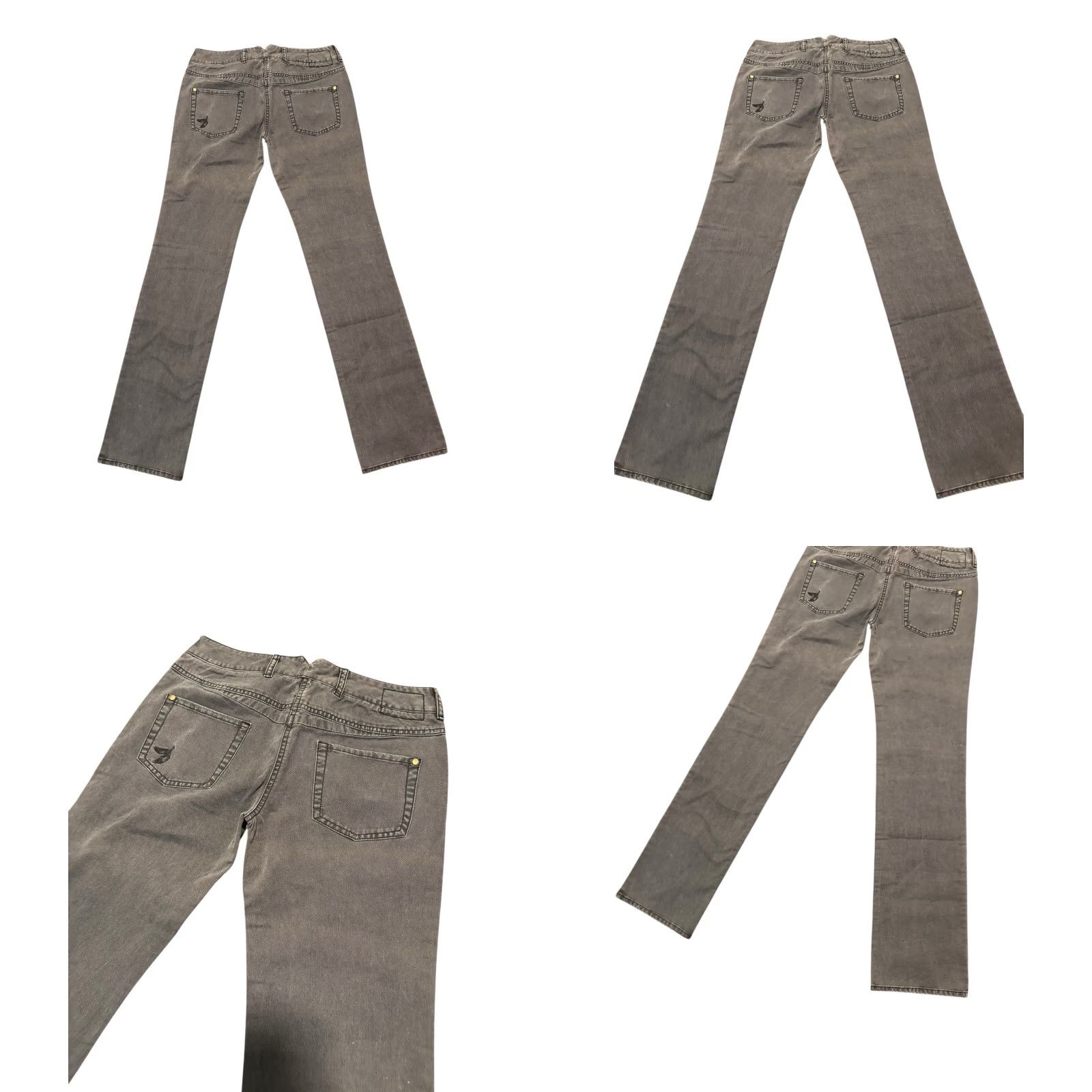3.1 Phillip Lim 3.1 Phillip Lim Grey Embroidered Feather Pants Women’s Size 8 Utility Trousers Size 30" / US 8 / IT 44 - 8 Thumbnail