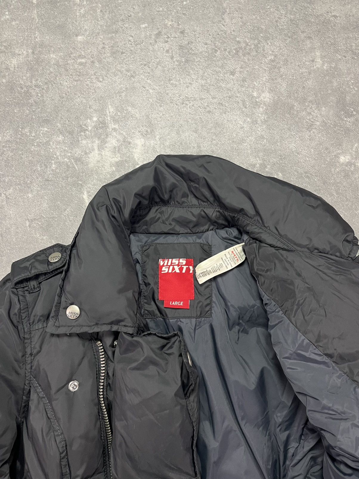 Miss Sixty Miss Sixty Vintage Y2K Cropped Multizip Assymetrical Jacket Size M / US 6-8 / IT 42-44 - 10 Thumbnail