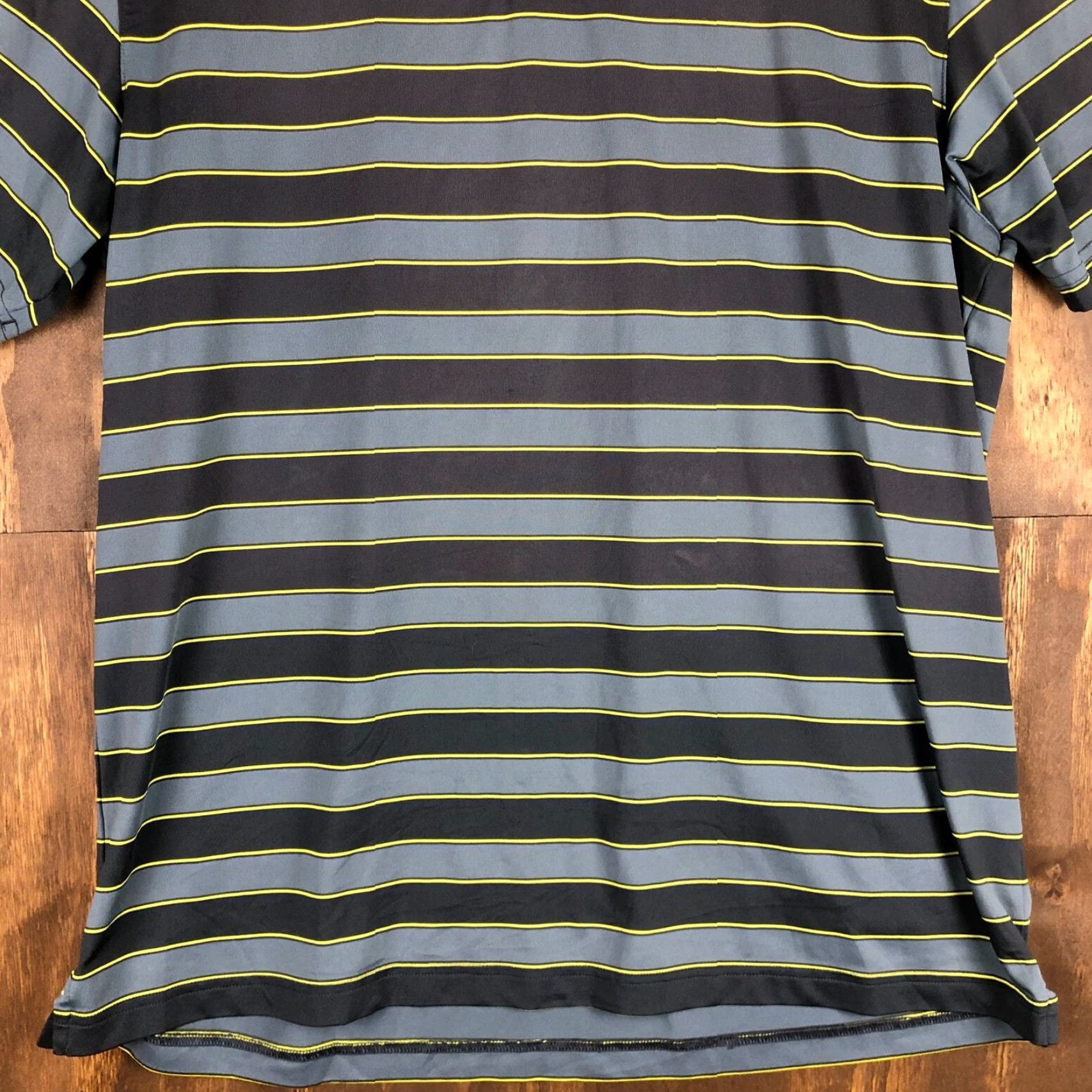 Under Armour Under Armour Mens Polo Shirt Gray Striped Loose Fit XL Size US XL / EU 56 / 4 - 4 Thumbnail