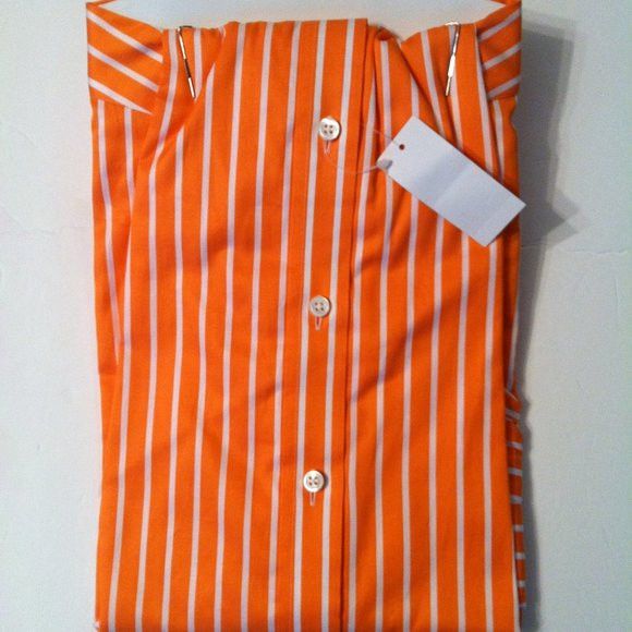 Other FERRELL REED MENS NEW ORANGE 100%COTTON DRESS SHIRT SIZE: 16 Size US L / EU 52-54 / 3 - 3 Thumbnail