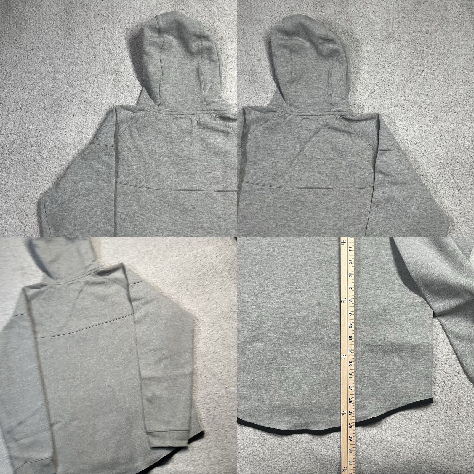 Nike Nike Tech Fleece Hoodie Mens L Gray Full Zip Nike Windrunner Swoosh Logo Sweatshirt Jacket Size US L / EU 52-54 / 3 - 9 Thumbnail