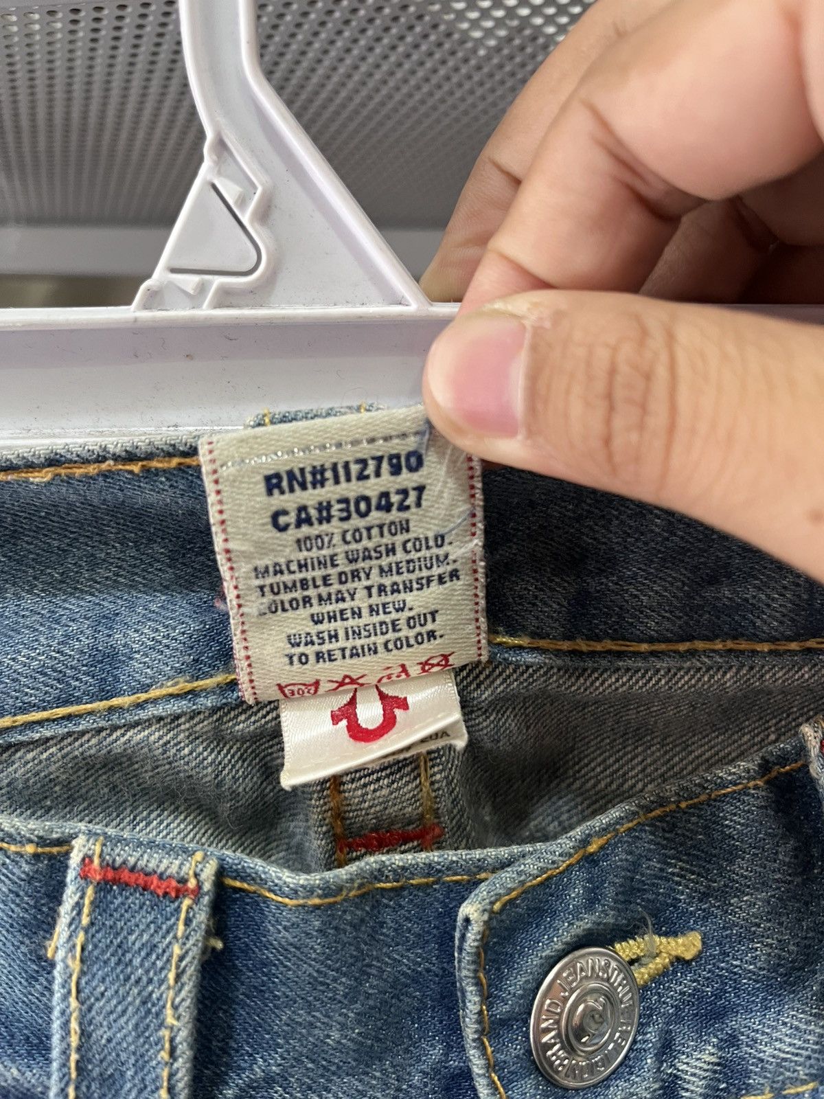 True Religion W38 Vintage True Religion Jeans FLARE USA BOOTCUT Pant Denim Size US 33 - 5 Thumbnail