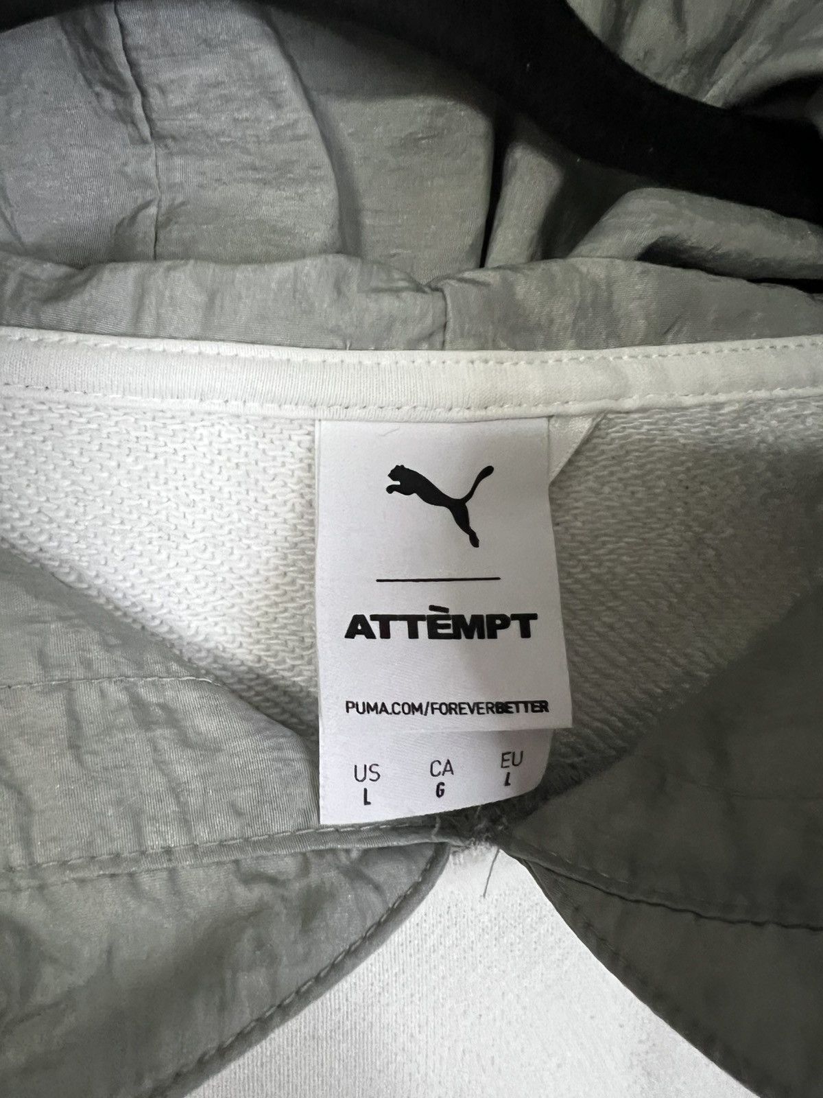 Puma Puma x attemp hoodie L sweatshirt white grey Size US L / EU 52-54 / 3 - 2 Thumbnail