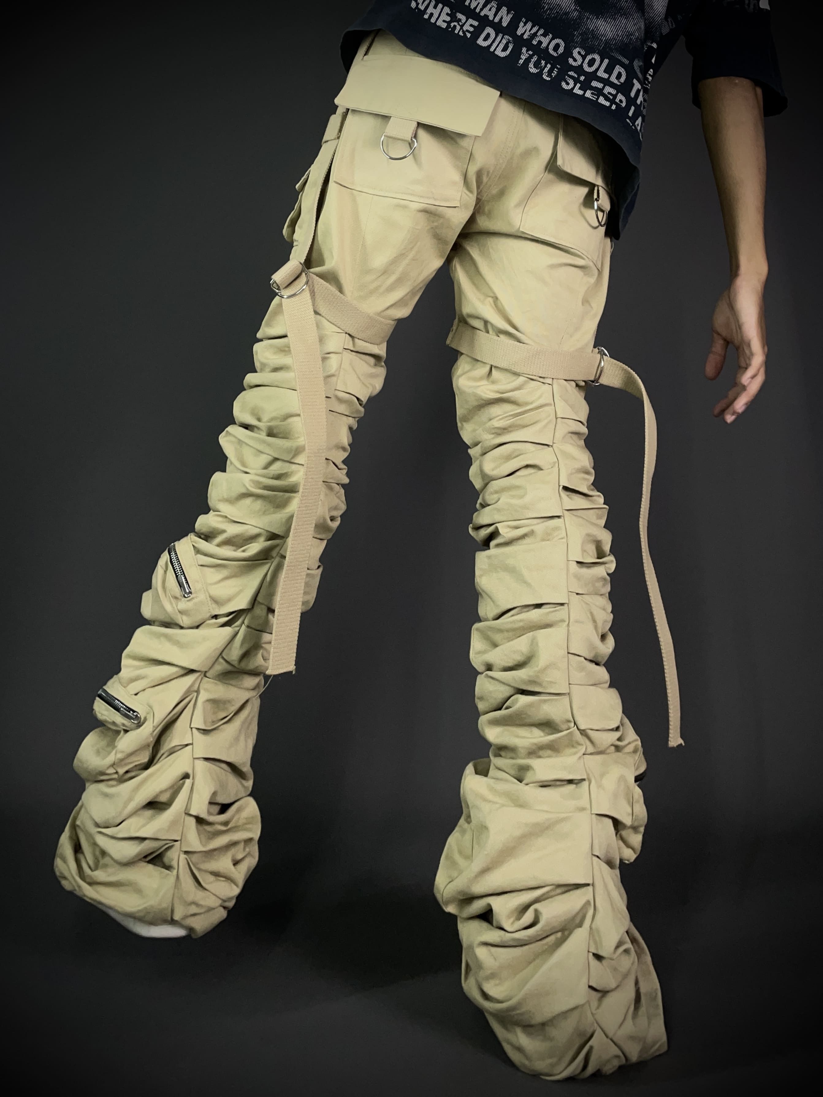 Other Kam Vercetti Cargo Flared Pants Size US 32 / EU 48 - 2 Thumbnail