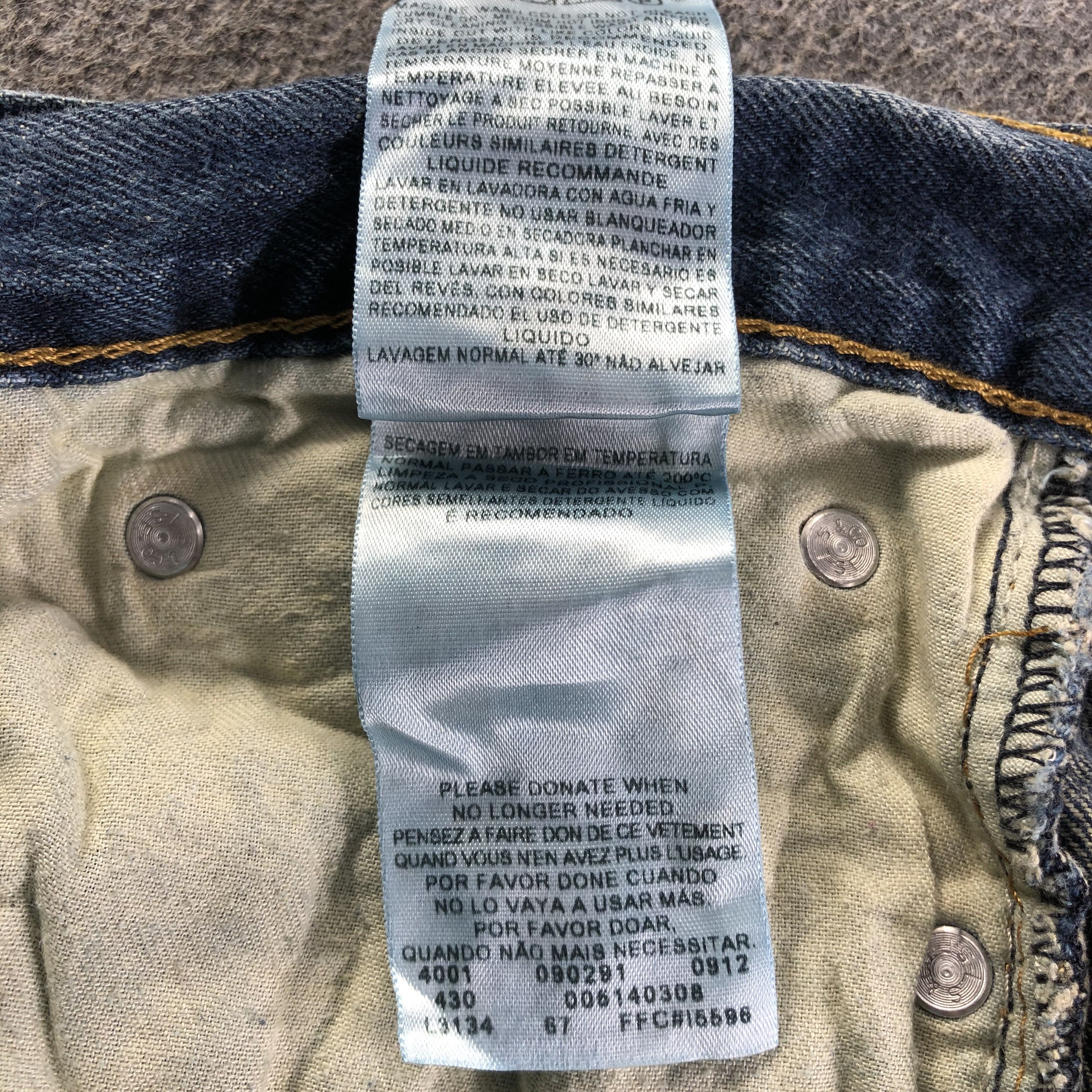 Levi's Vintage Blue Wash Levis 514 Jeans-J4116 Size US 36 / EU 52 - 11 Thumbnail