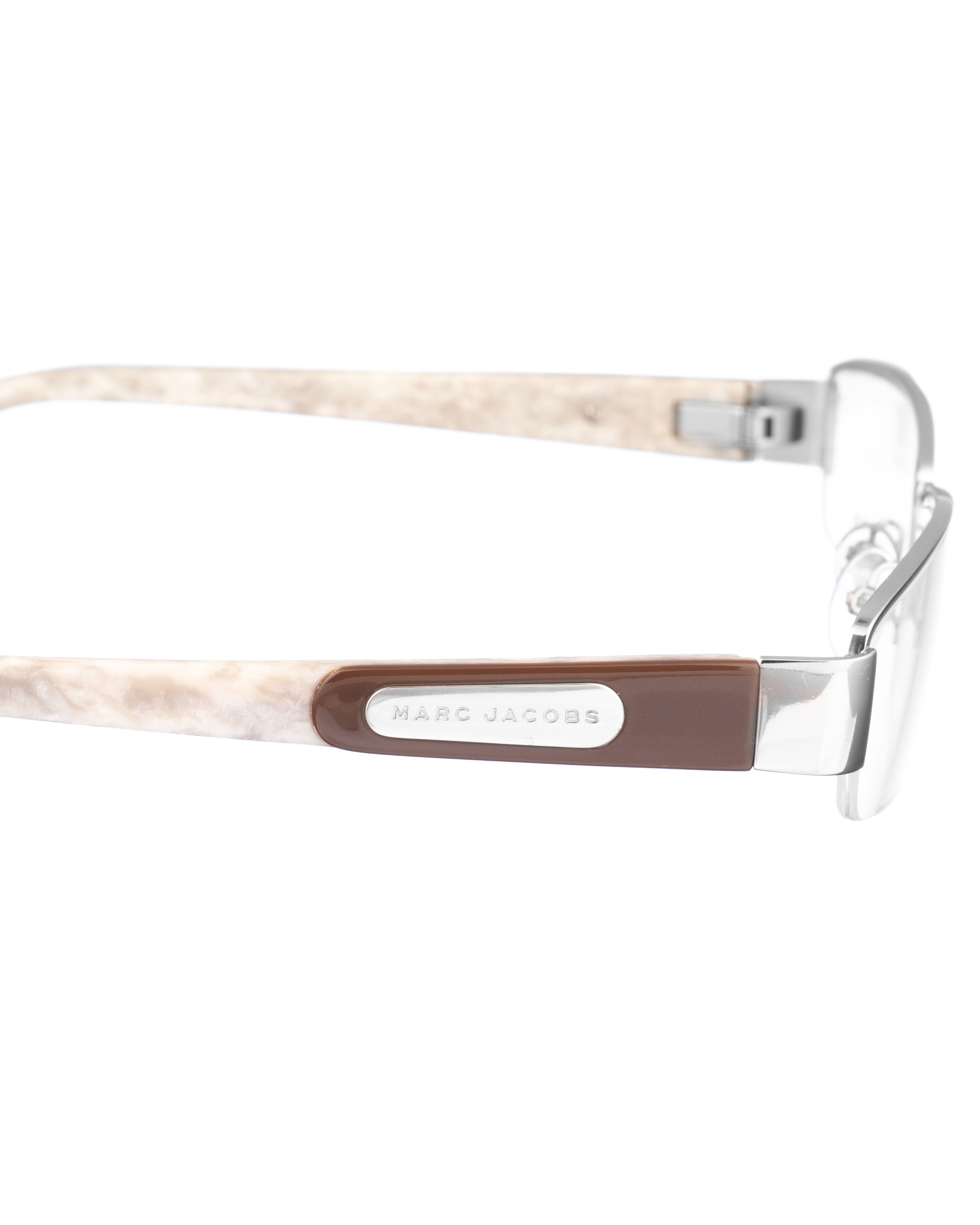 Marc Jacobs Marc Jacobs 00s Half Rim Marble Glasses Size ONE SIZE - 3 Thumbnail