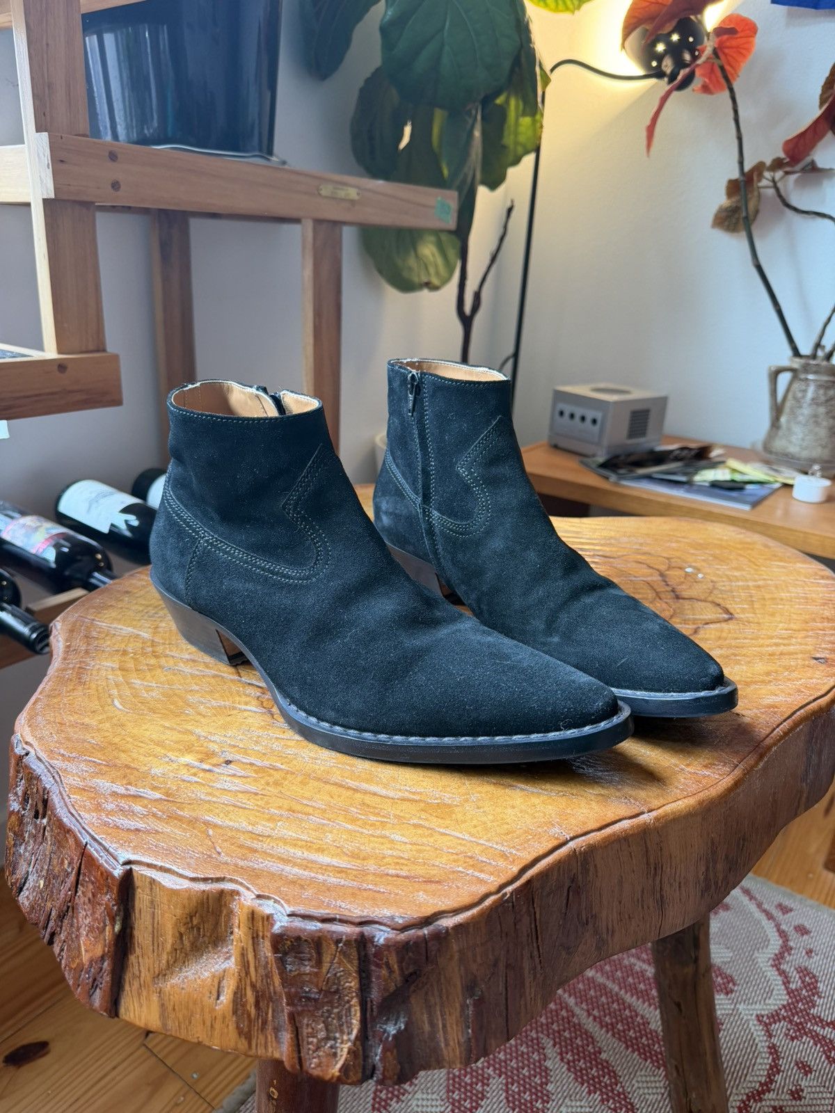 Maison Margiela Maison Margiela Western/Cowboy Lukas Suede Boots Black Size US 11 / EU 44 - 2 Thumbnail
