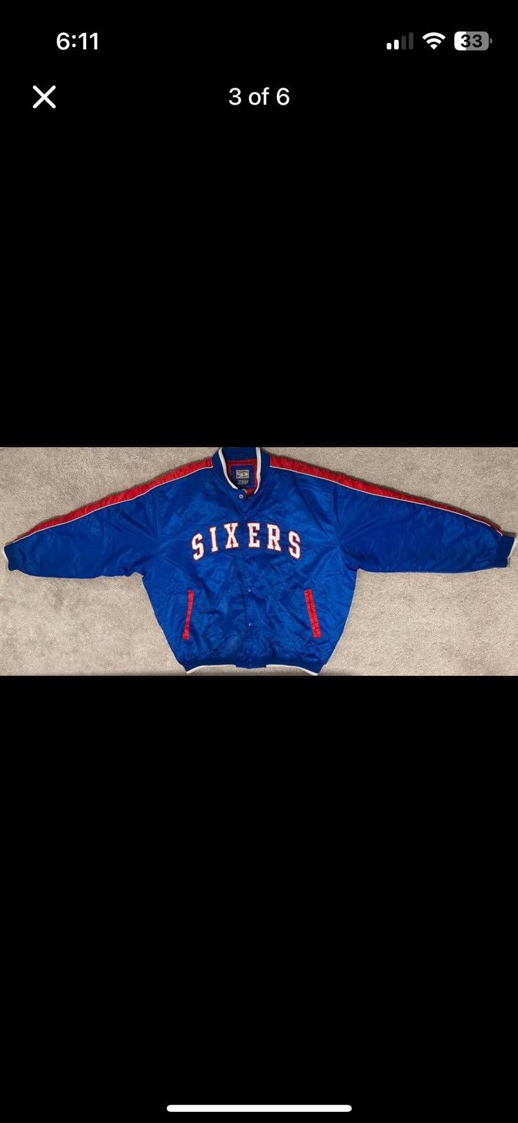 Other Vintage 90s Philadelphia 76ers Jacket Hardwood Classics XL Size US XL / EU 56 / 4 - 3 Thumbnail