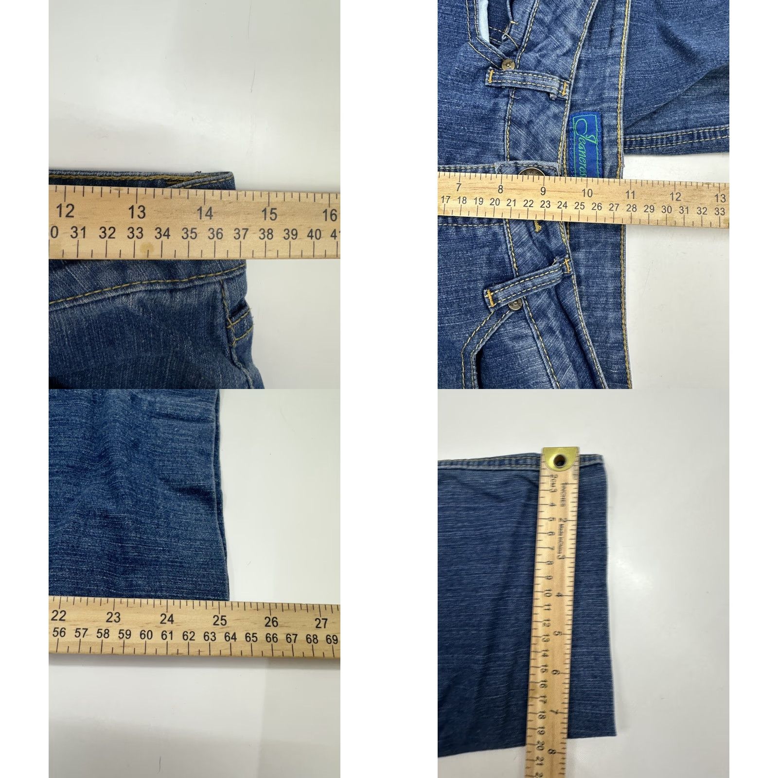 Denime Jeanerosity Womens Jeans Size 8 Denim Jeans Womens Regular Blue 5-Pocket Design Comfort Pockets Straight Vintage: No Strai... Size 30" / US 8 / IT 44 - 8 Thumbnail