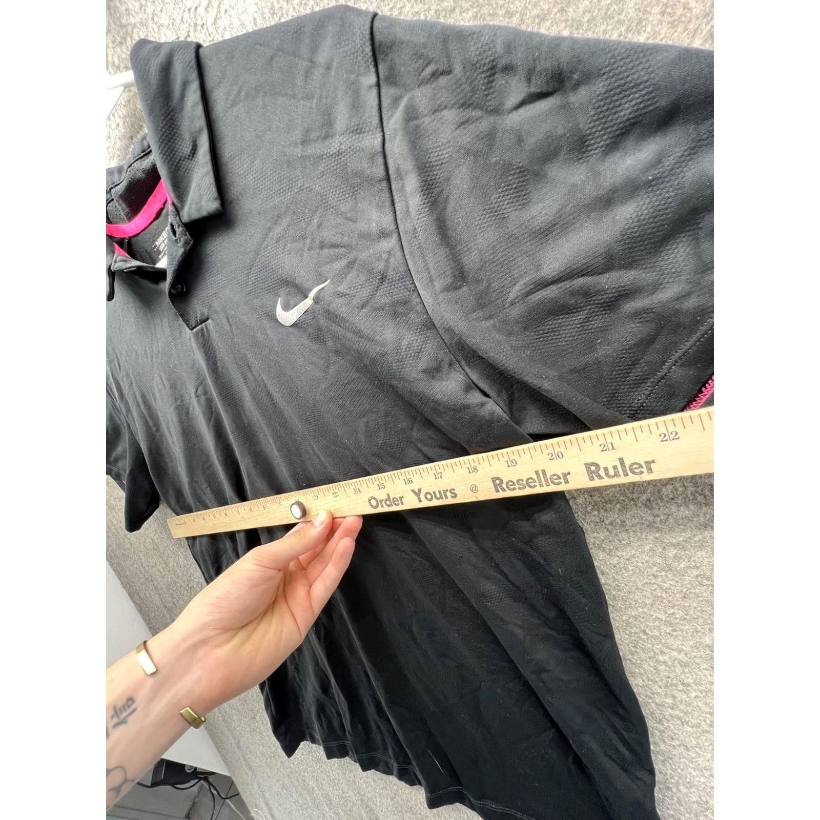 Nike Nike Golf Polo Shirt Men Medium Black Tour Performance Dri Fit Swoosh Golfer Size US M / EU 48-50 / 2 - 5 Thumbnail