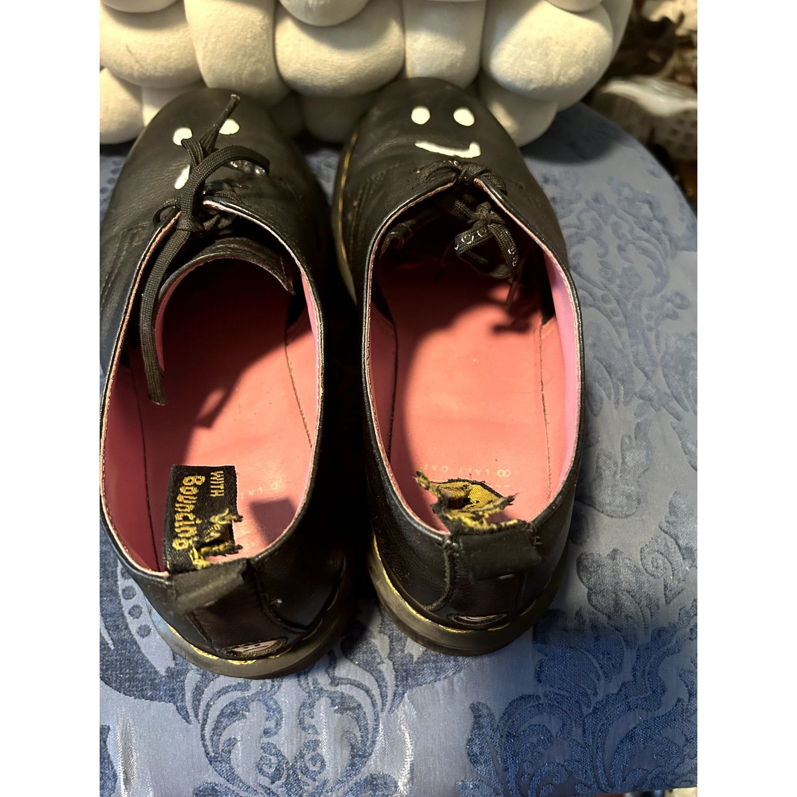Dr. Martens RARE! Dr Martens x Lazy Oaf Black Oxford size 10/EU 42 Size US 10 / IT 40 - 6 Thumbnail
