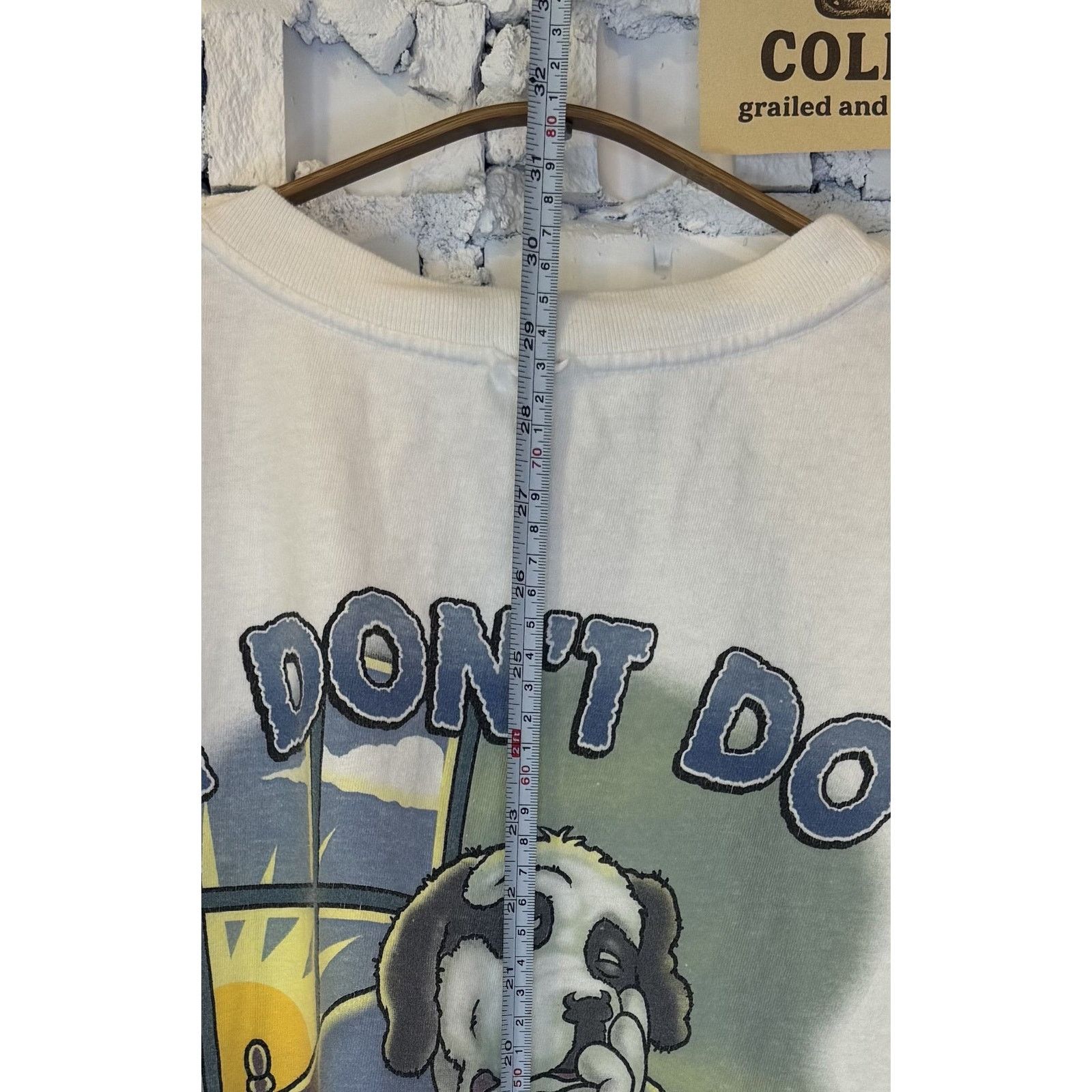 Big Dogs Vintage Big Dogs Tee White - Don't Do Mornings Funny Dog 90s Size US XL / EU 56 / 4 - 3 Thumbnail