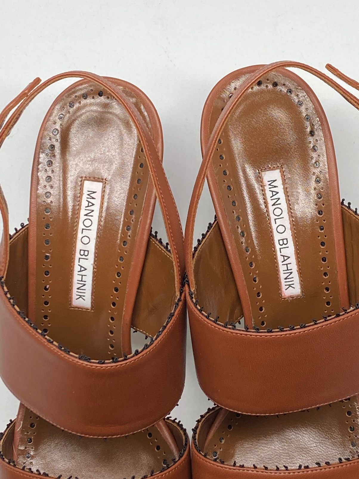 Manolo Blahnik Manolo Blahnik Persio Leather Sandals size 41 Size US 11 / IT 41 - 10 Thumbnail