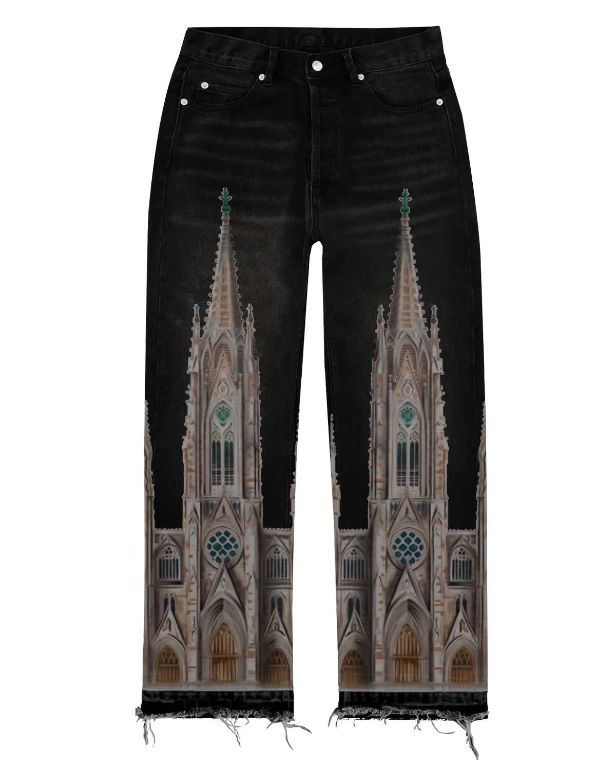 Bravest Studios Cathedral Denim Pants Black Size US 32 / EU 48 - 1 Thumbnail