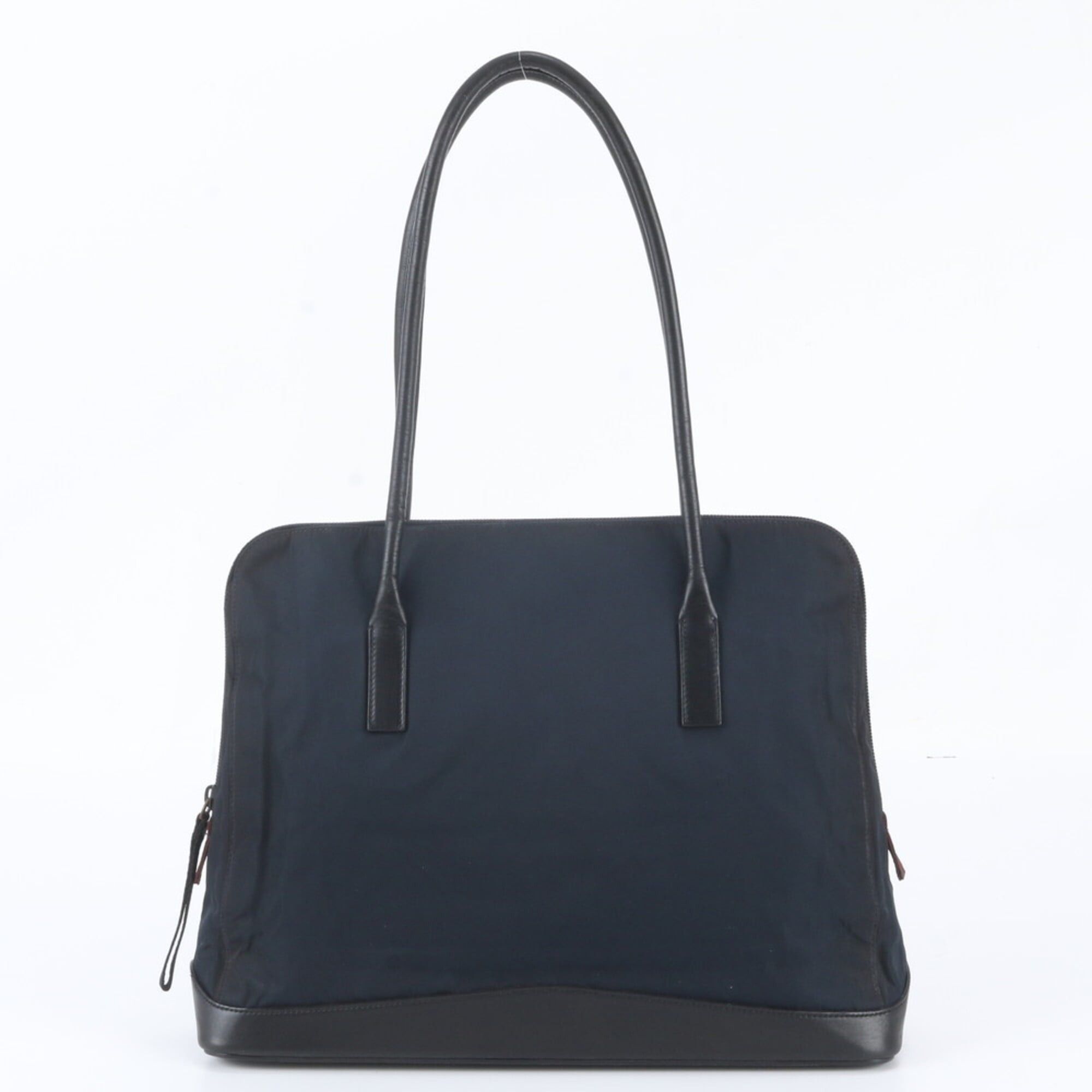 Prada Prada Tessuto Nylon Leather Tote Bag Shoulder Navy Blue Brand Women's Size ONE SIZE - 1 Thumbnail