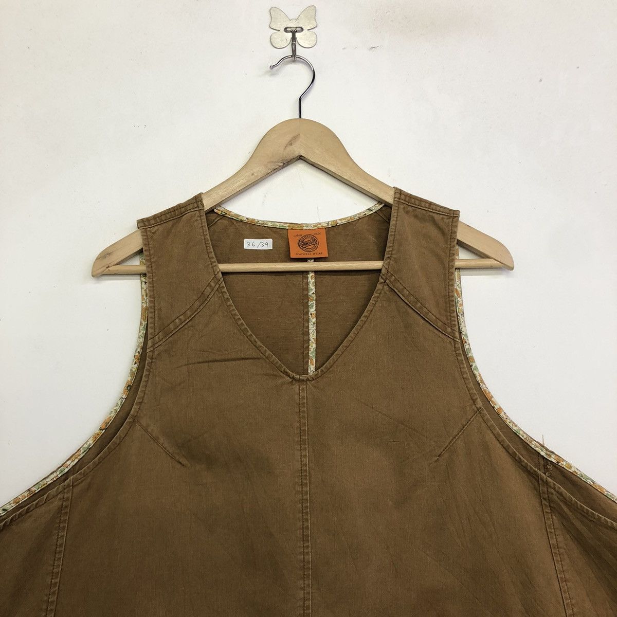 Japanese Brand × OMNIGOD Omnigod Tan Duck Work Canvas Outerwear Apron Size 36 - 3 Thumbnail