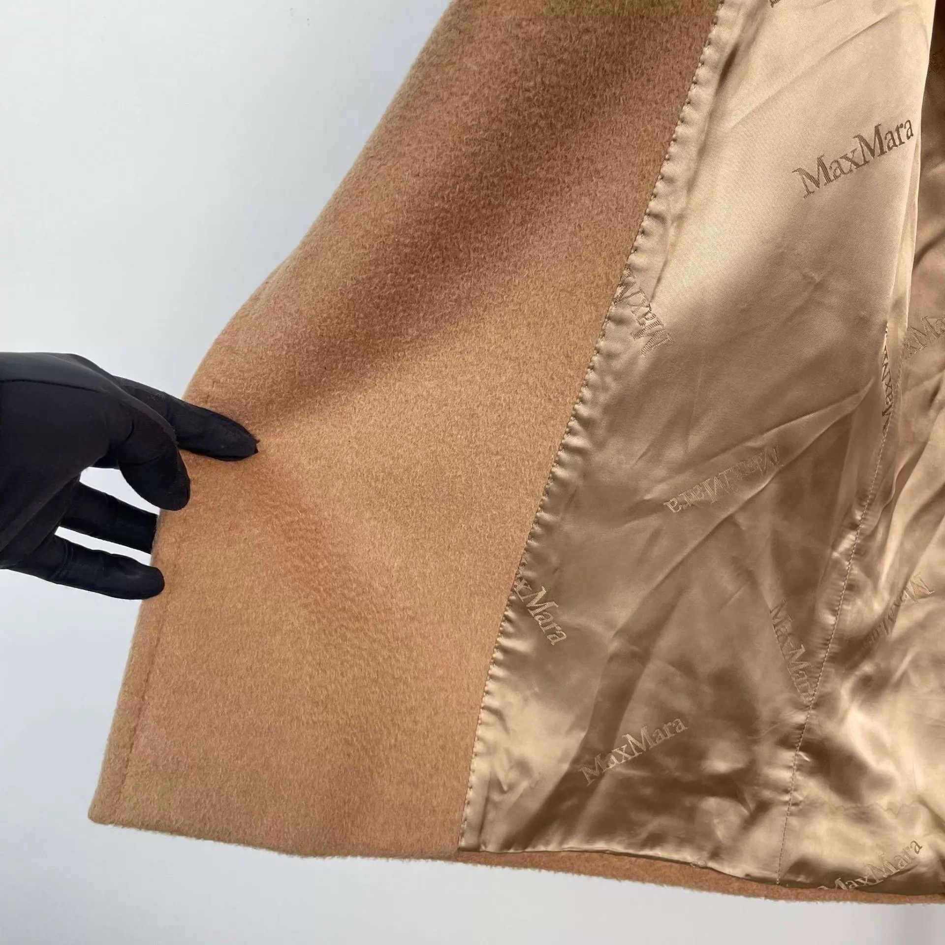 Max Mara MaxMara Camel Hair Overcoat Khaki 155 Size XS / US 0-2 / IT 36-38 - 9 Thumbnail