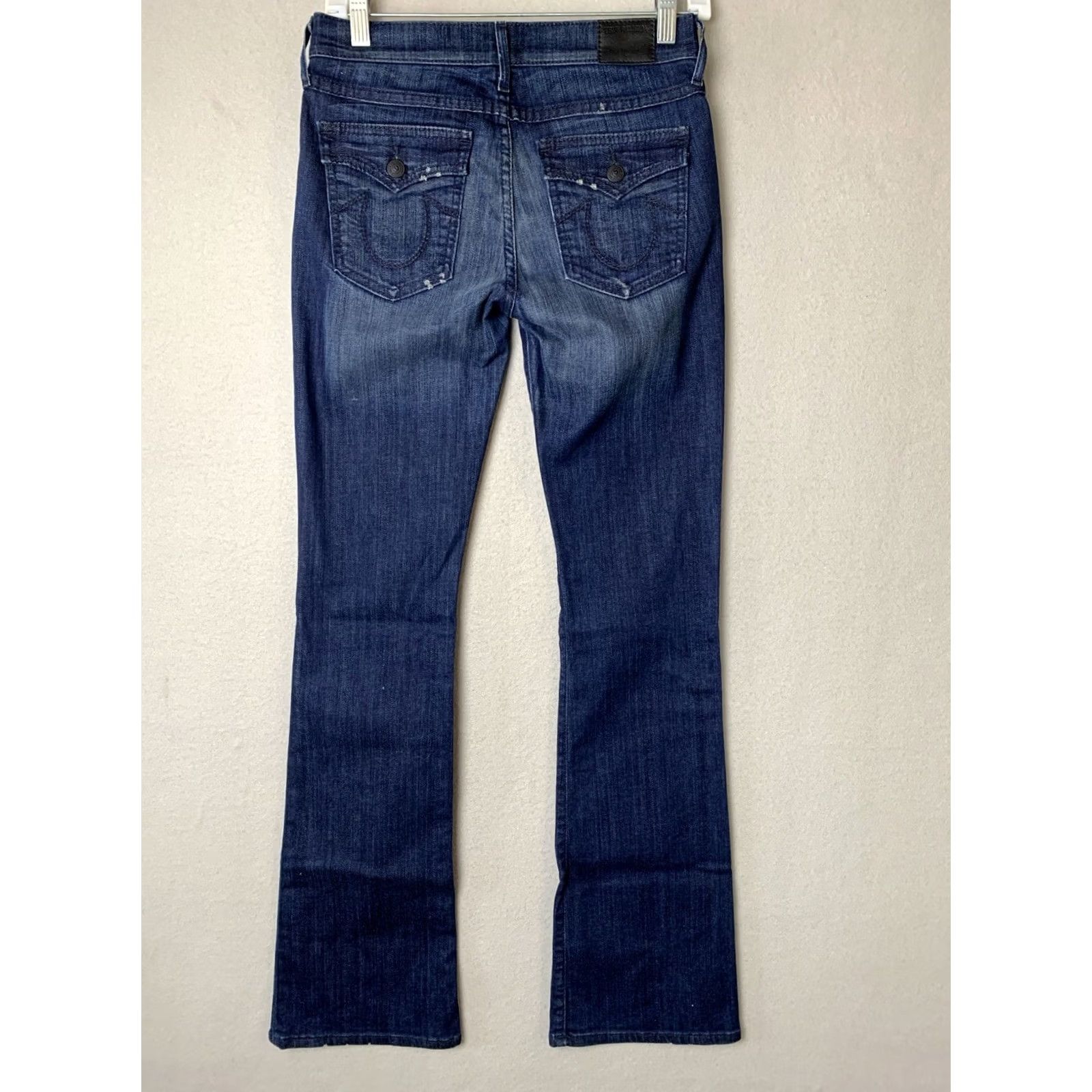 True Religion True Religion Jeans Womens 27 Blue Becca Mid Rise Boot Cut Flap Pocket Y2K Jeans Size 27" / US 4 / IT 40 - 2 Thumbnail